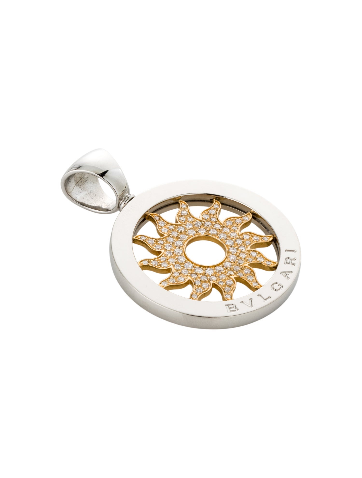 Bvlgari Diamond Tondo Sun Pendant