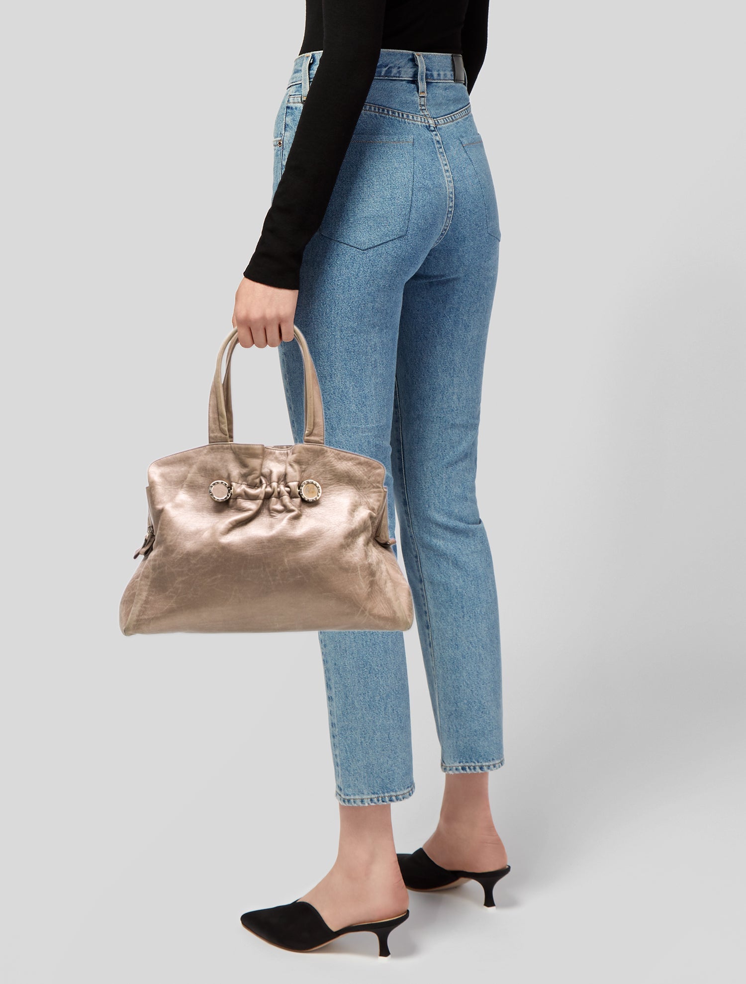 Bvlgari Leather Shoulder Bag