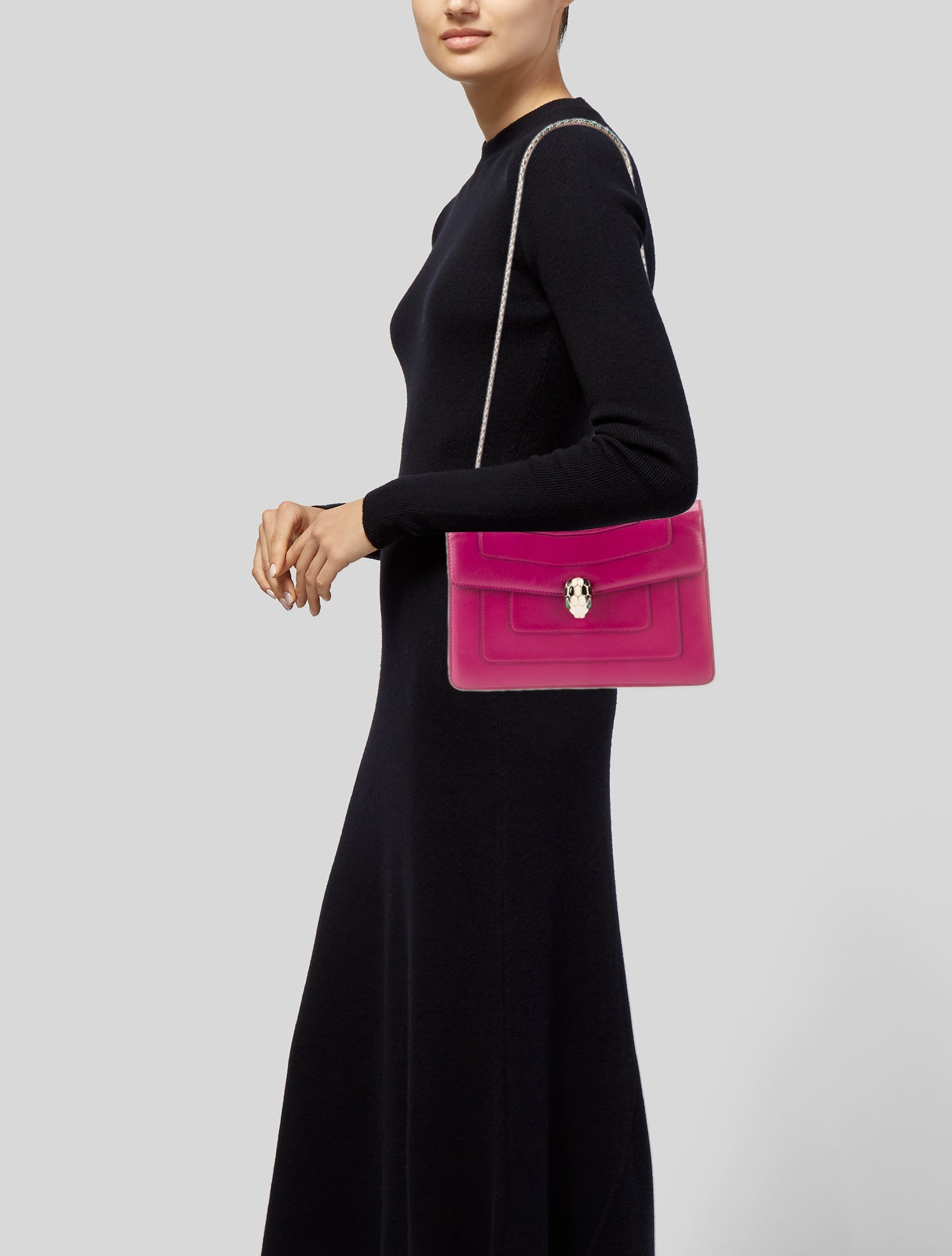 Bvlgari Leather Shoulder Bag