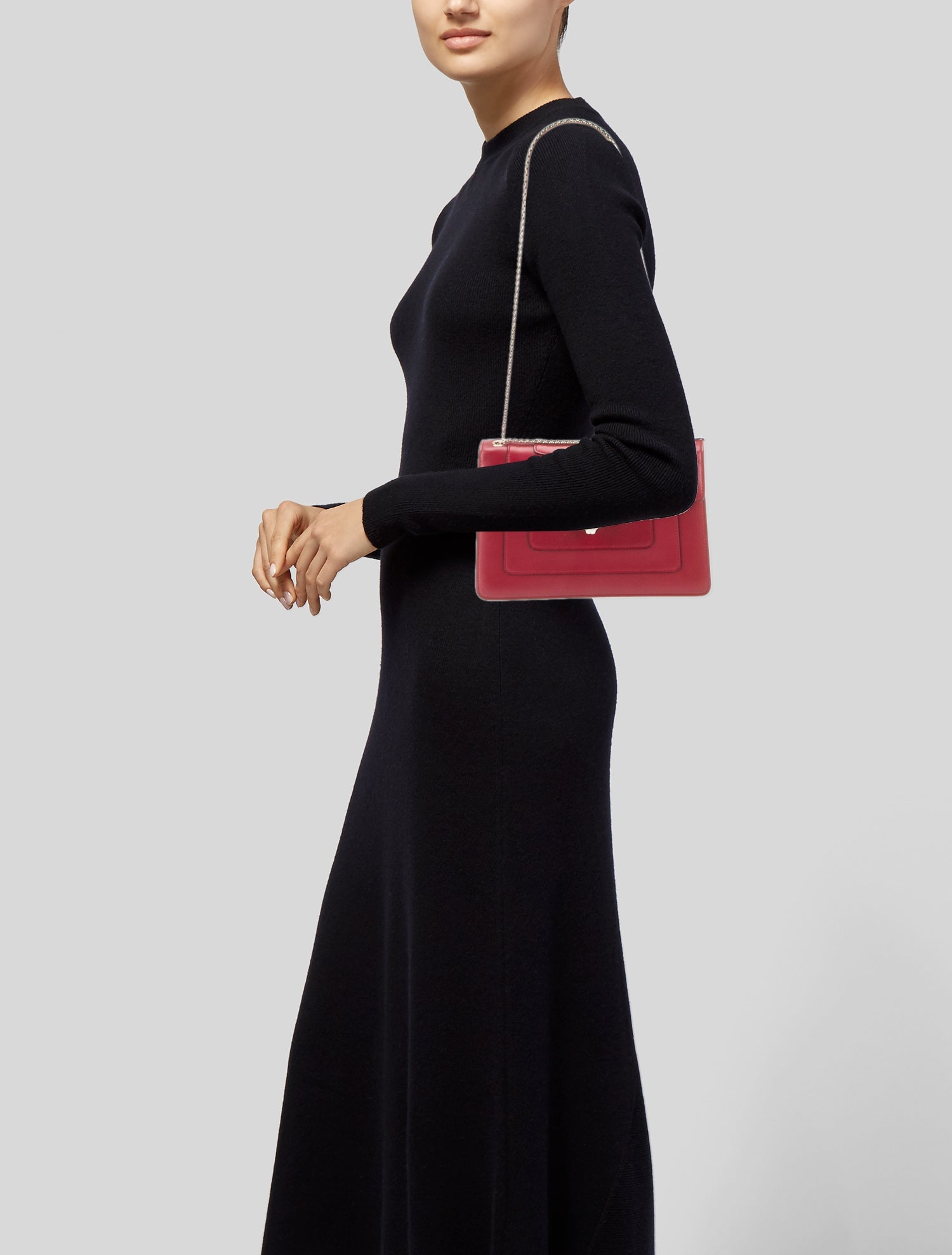 Bvlgari Leather Shoulder Bag