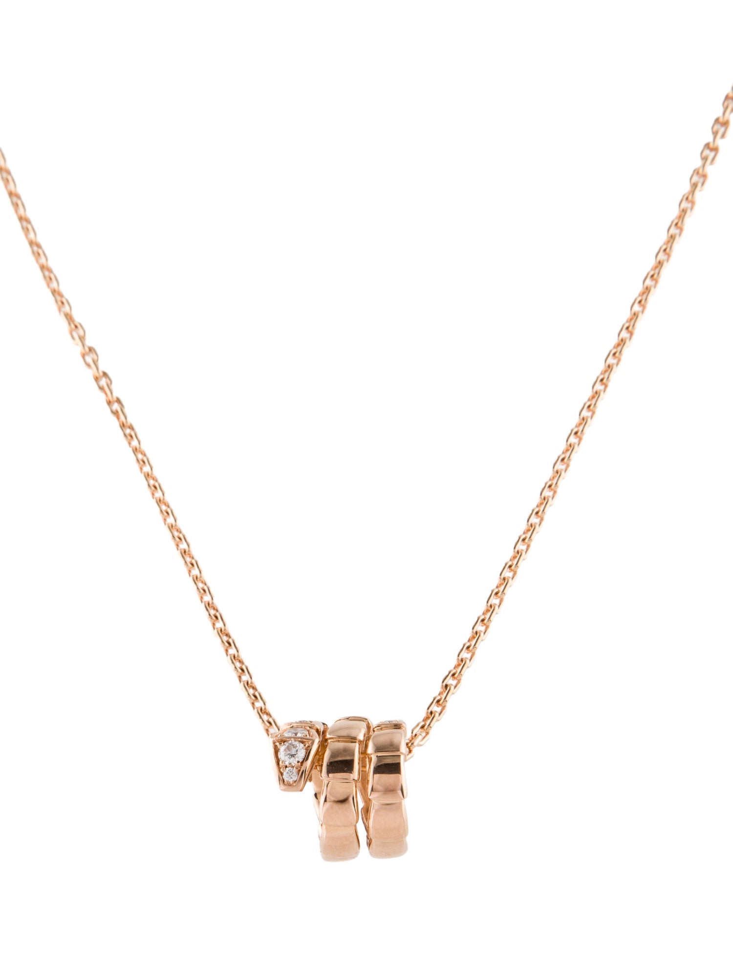 Bvlgari 18K Diamond Serpenti Viper Necklace