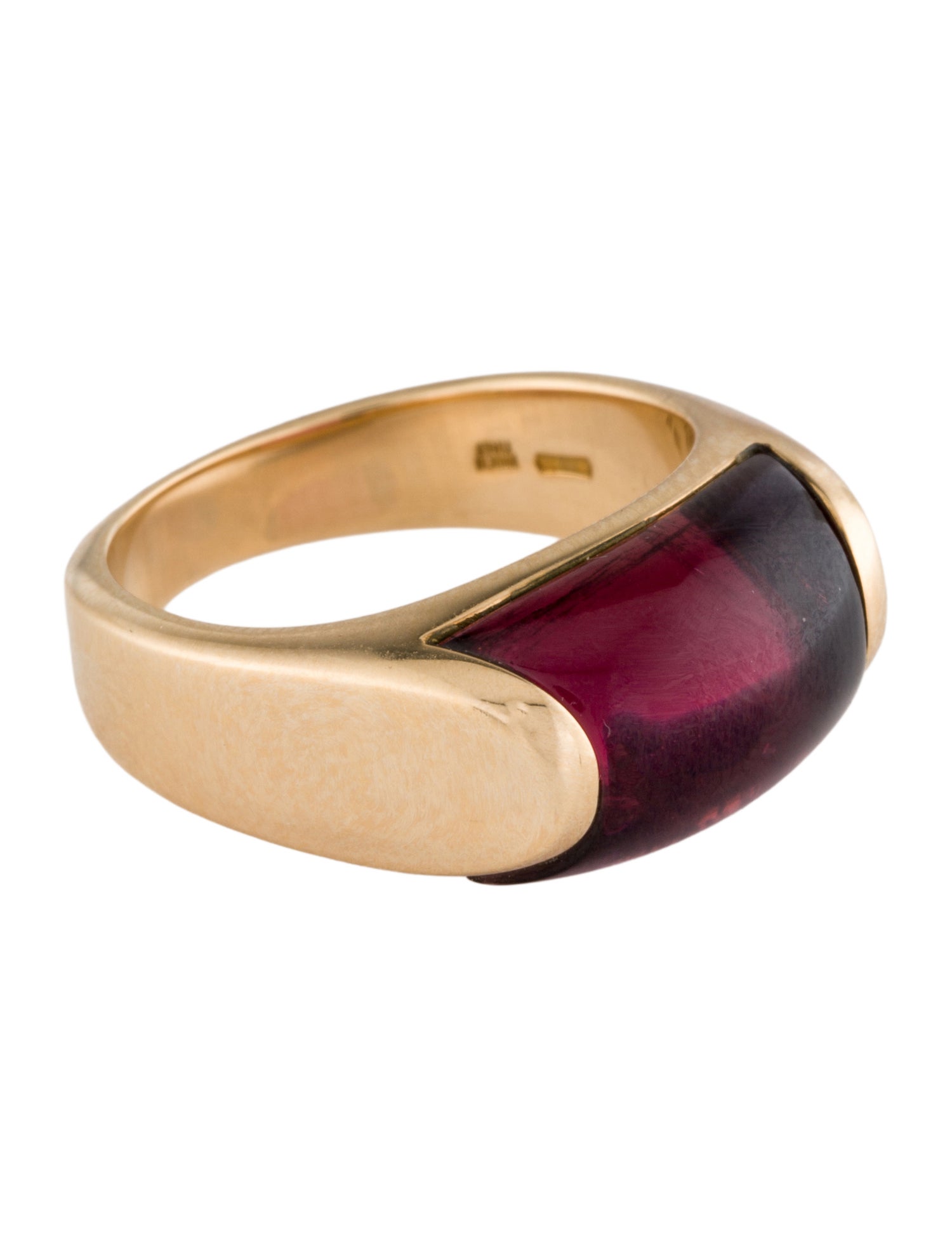 Bvlgari Vintage 18K Tourmaline Tronchetto Ring
