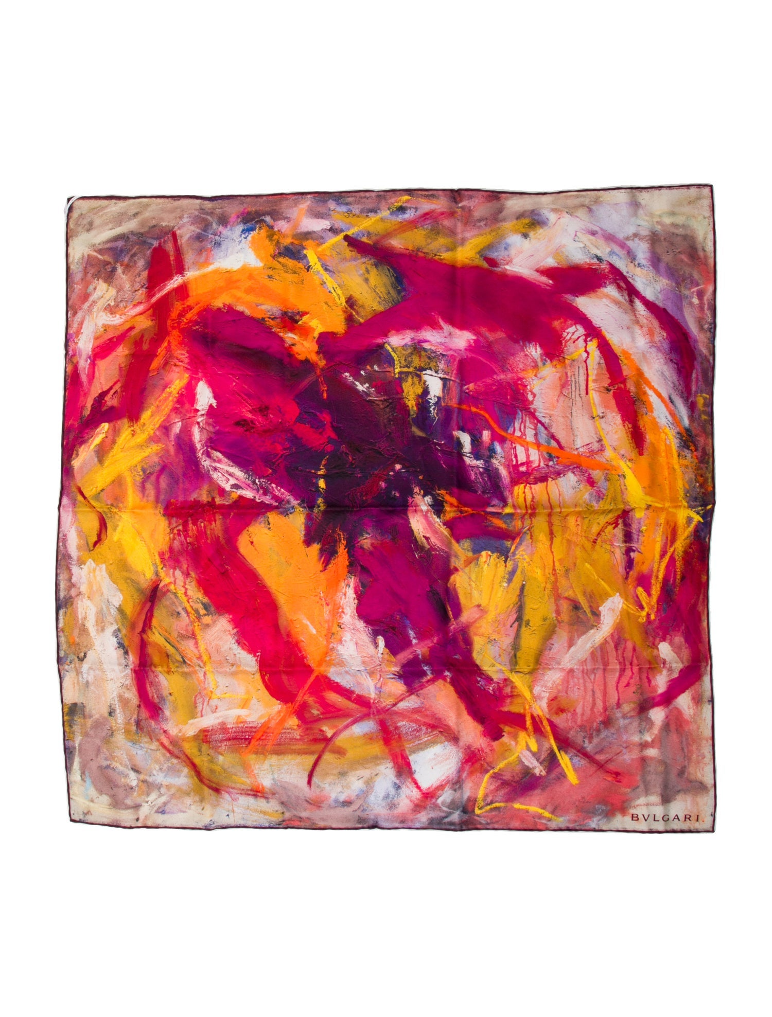 Bvlgari Silk Printed Scarf w/ Tags