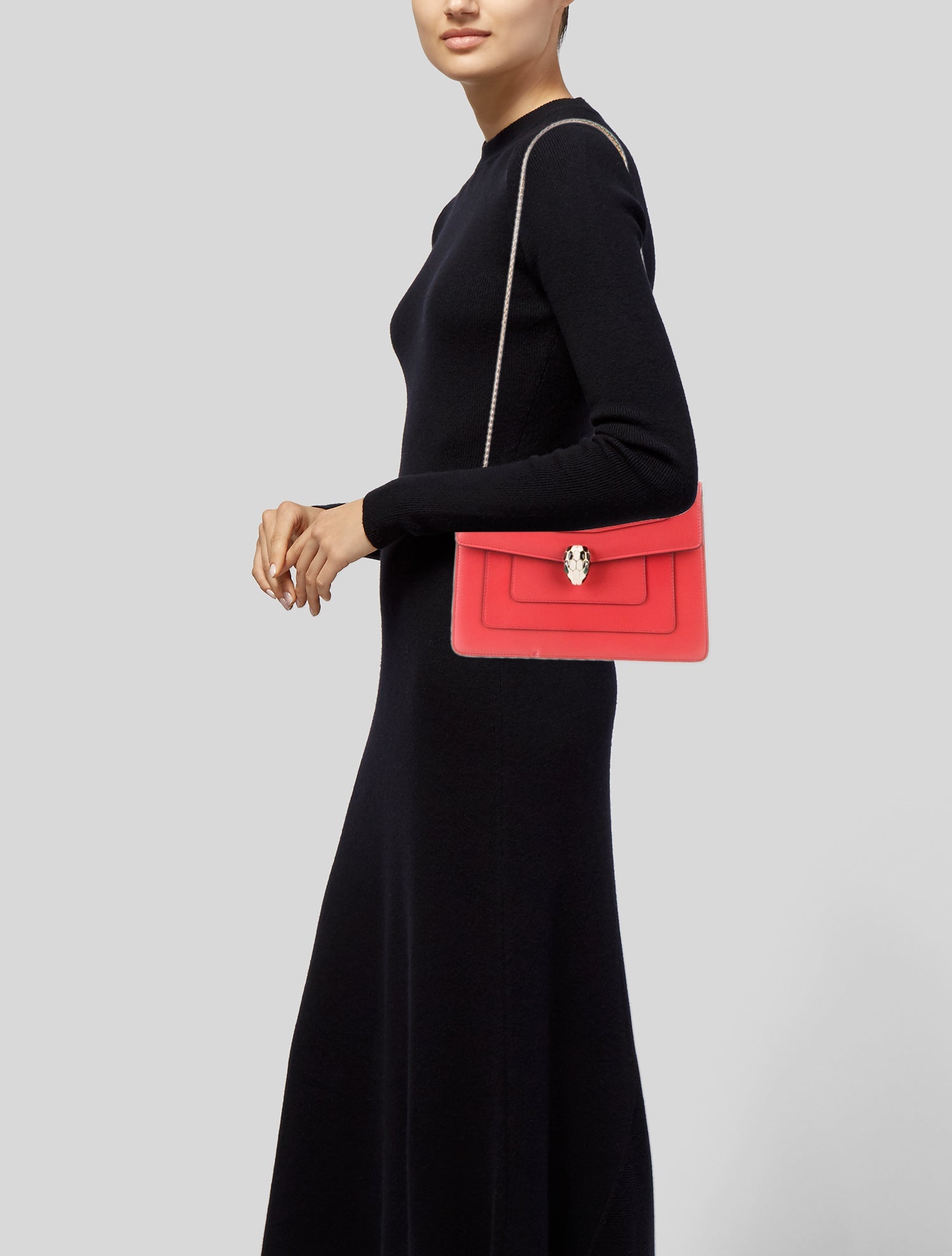 Bvlgari Leather Shoulder Bag