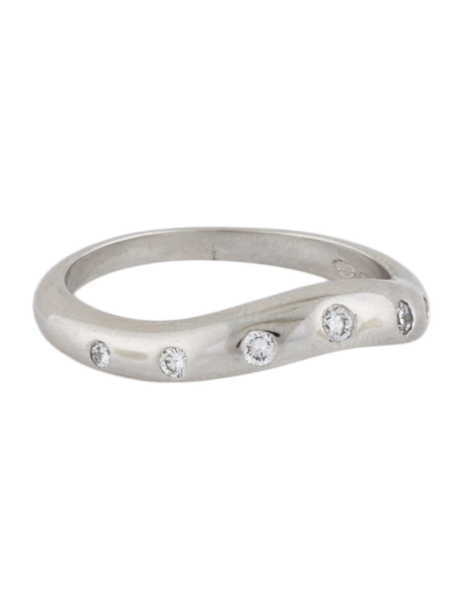 Bvlgari Platinum Diamond Fedi Wedding Band