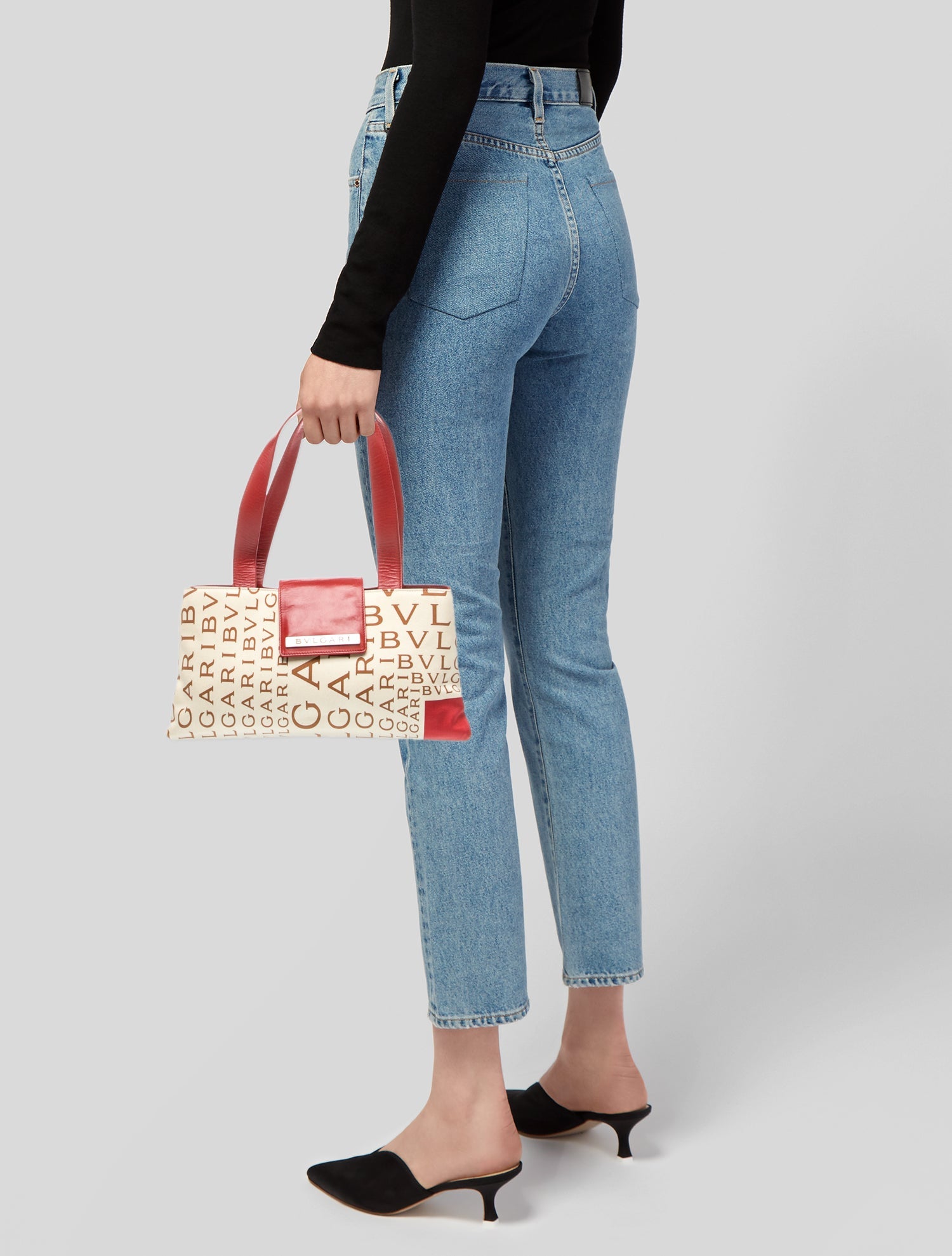 Bvlgari Canvas Shoulder Bag