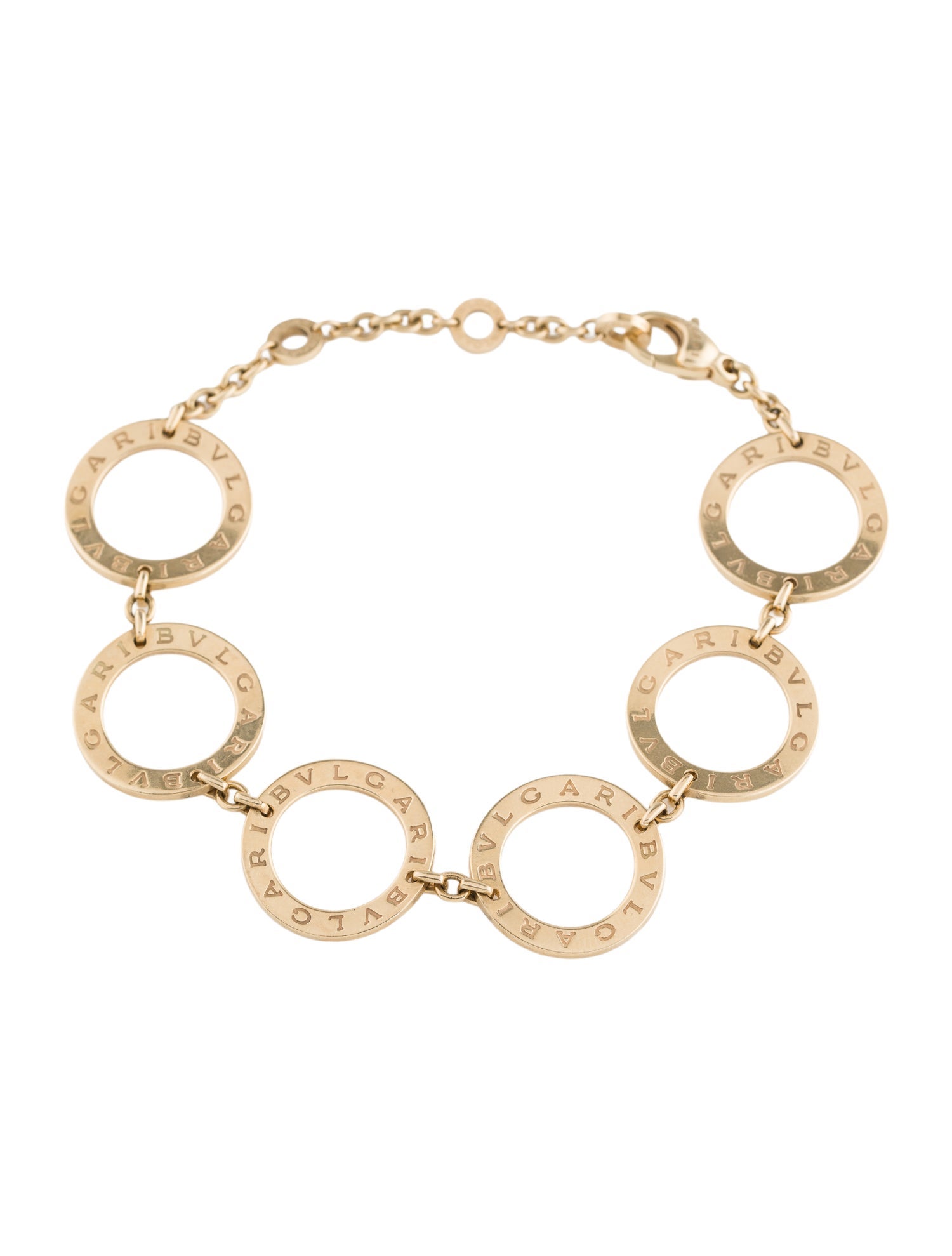 Bvlgari 18K Circle Link Bracelet