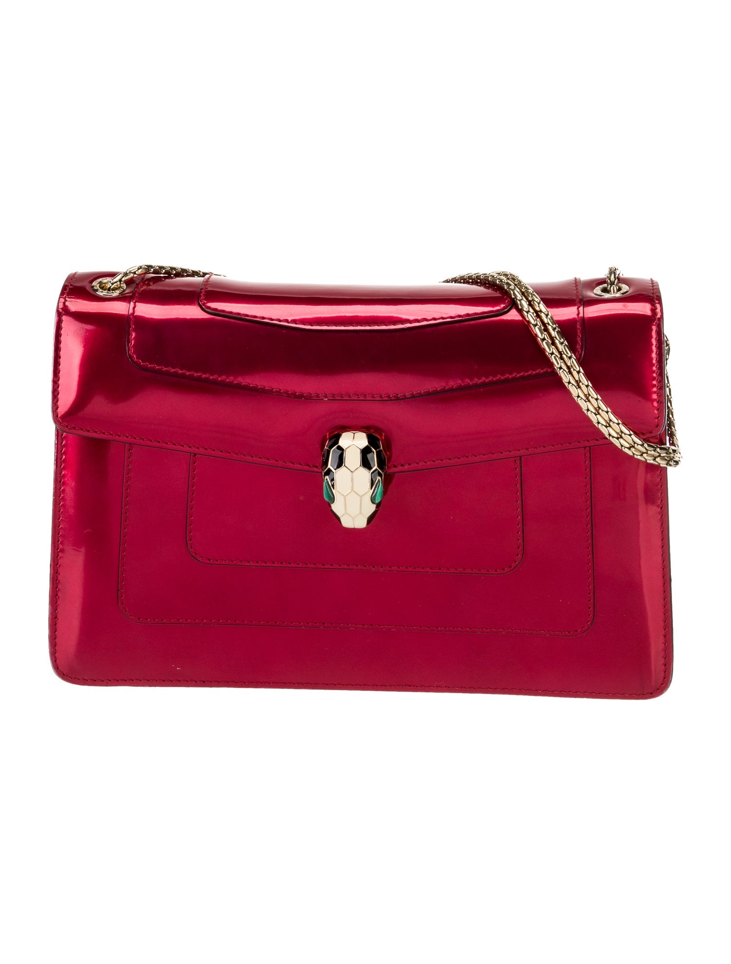 Bvlgari Patent Leather Shoulder Bag