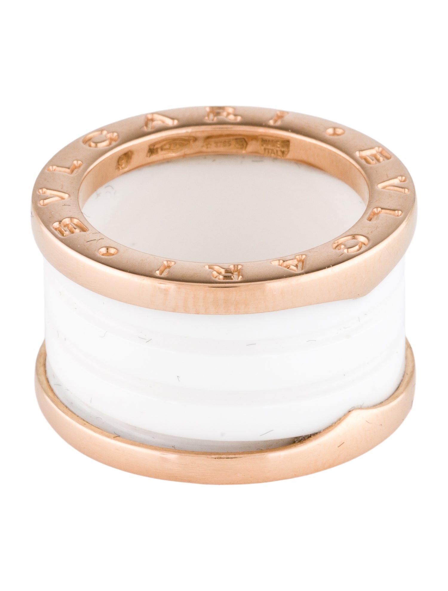Bvlgari 18K Ceramic Four-Band B.zero1 Ring