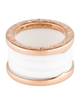 Bvlgari 18K Ceramic Four-Band B.zero1 Ring