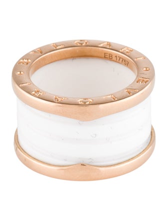 Bvlgari 18K Ceramic Four-Band B.zero1 Ring