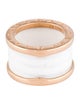 Bvlgari 18K Ceramic Four-Band B.zero1 Ring