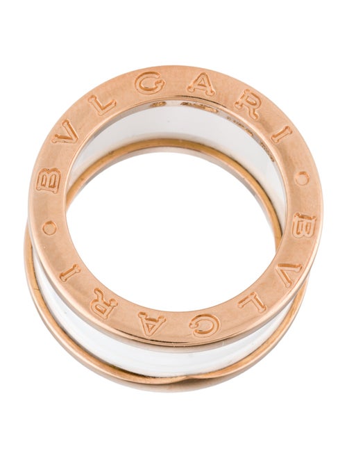 Bvlgari 18K Ceramic Four-Band B.zero1 Ring