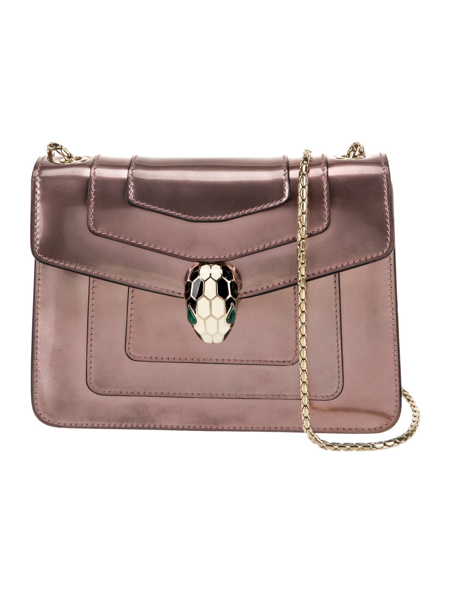 Bvlgari Patent Leather Shoulder Bag