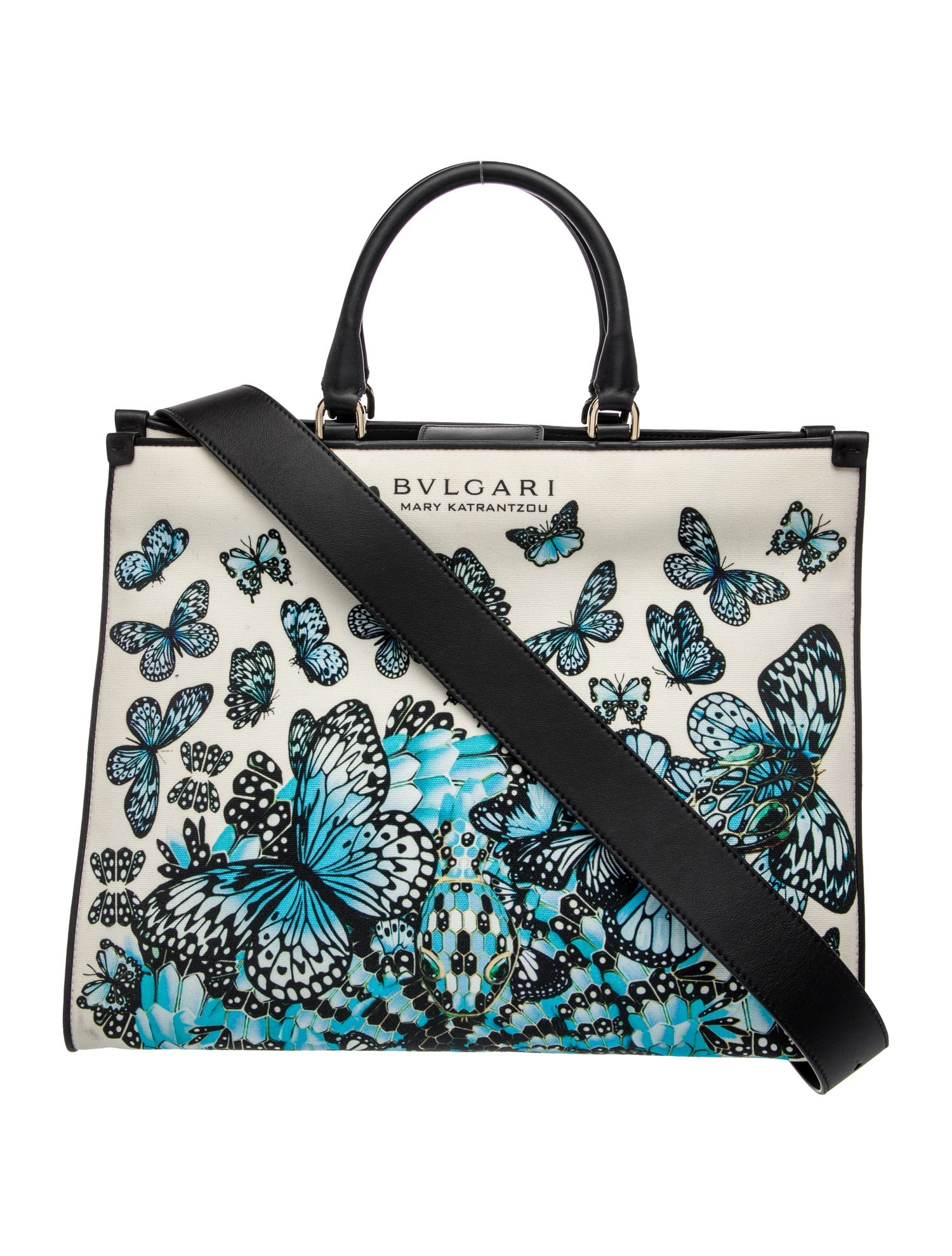 Bvlgari Canvas Top Handle Bag