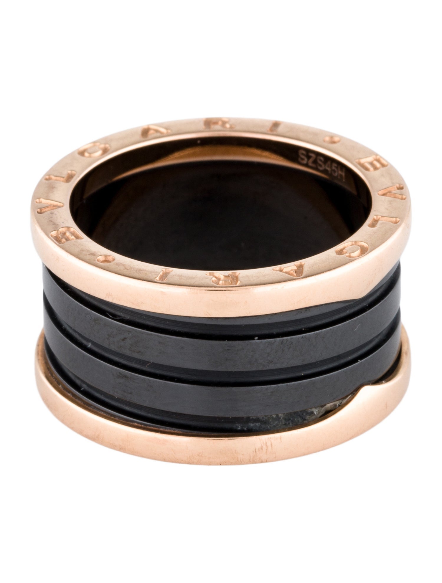 Bvlgari 18K B.Zero1 Ceramic Ring