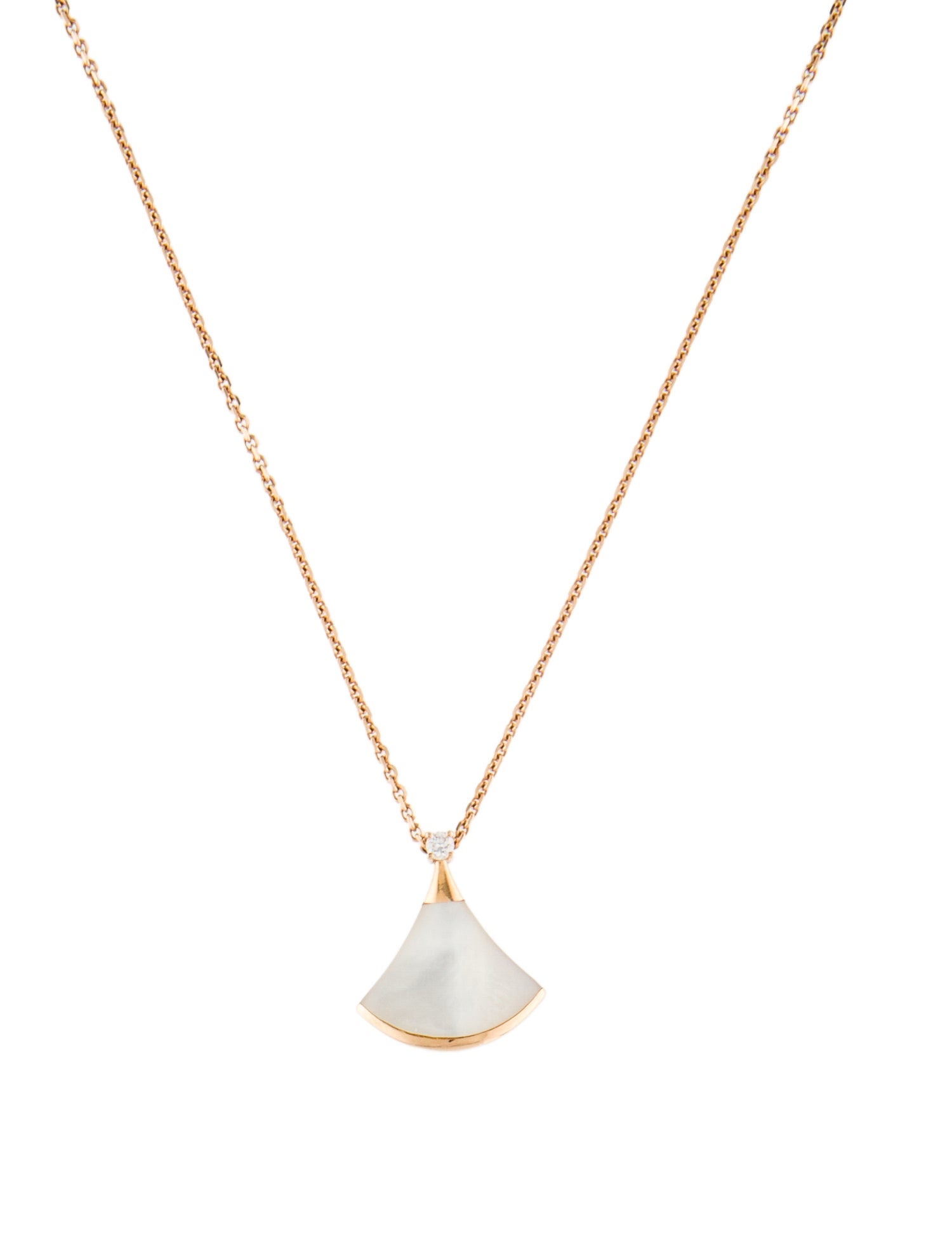 Bvlgari 18K Mother of Pearl & Diamond Divas' Dream Necklace