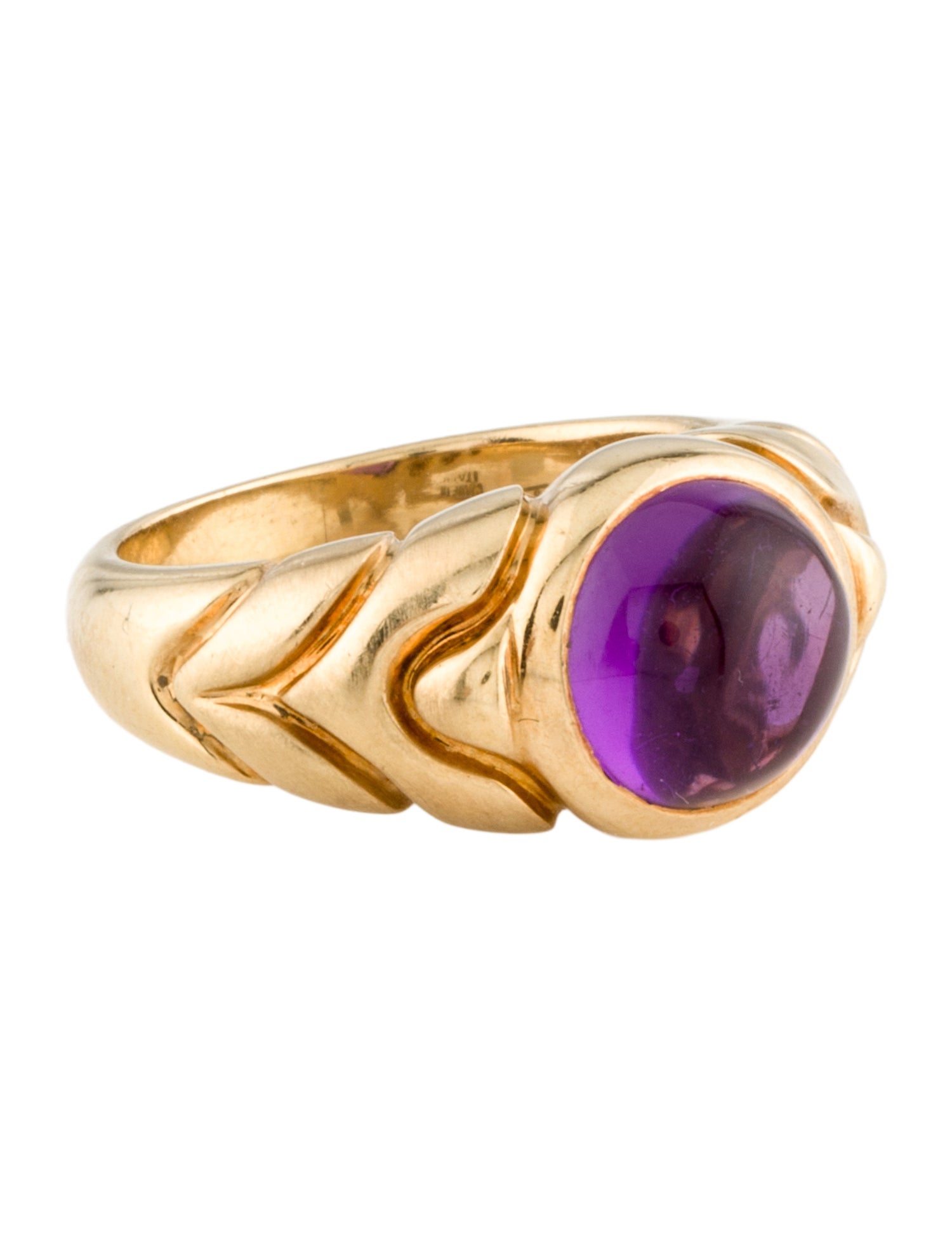 Bvlgari Vintage 18K Amethyst Ring