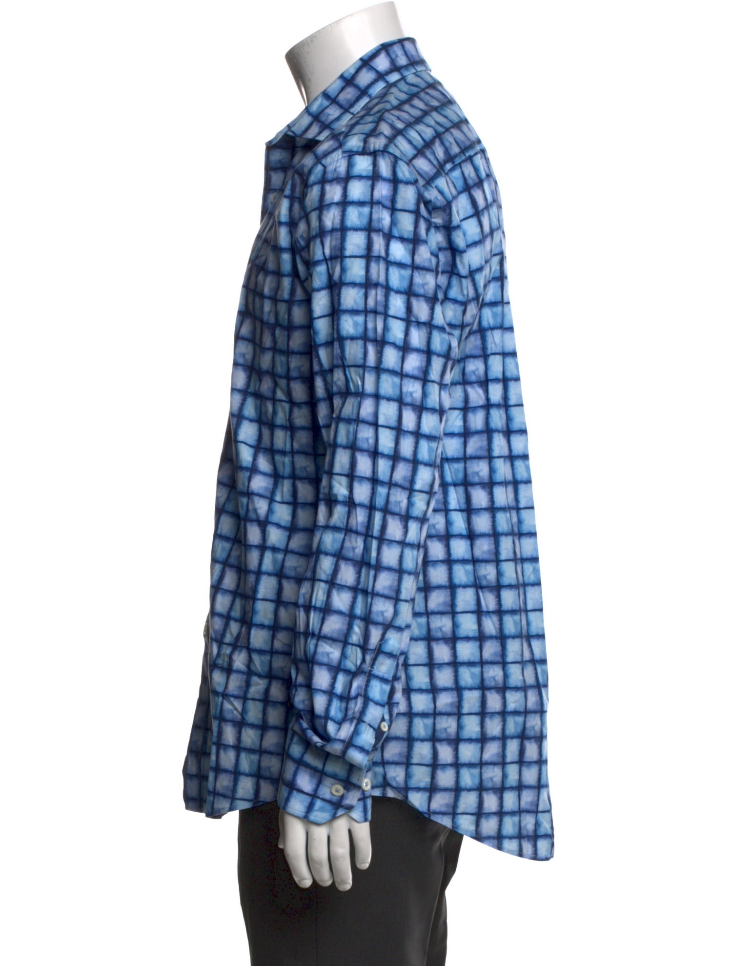 Bugatchi Plaid Print Long Sleeve Shirt