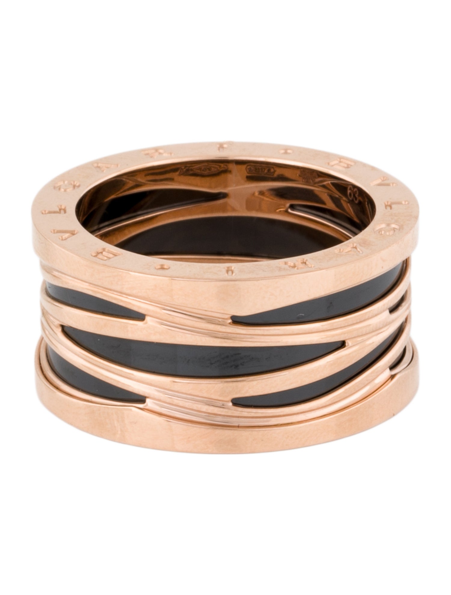 Bvlgari 18K Ceramic B.zero1 Design Legend Ring