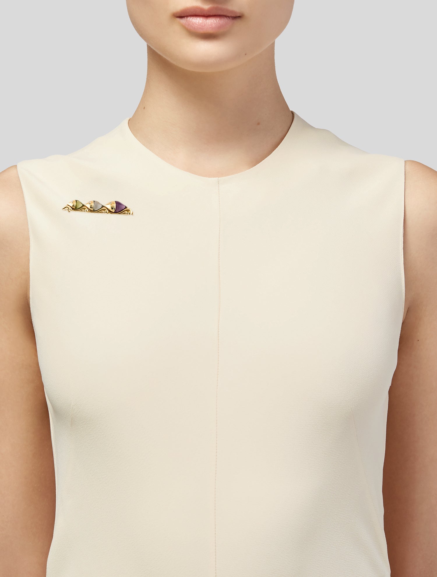 Bvlgari Vintage 18K Multi-Stone and Diamond Naturalia Fish Brooch