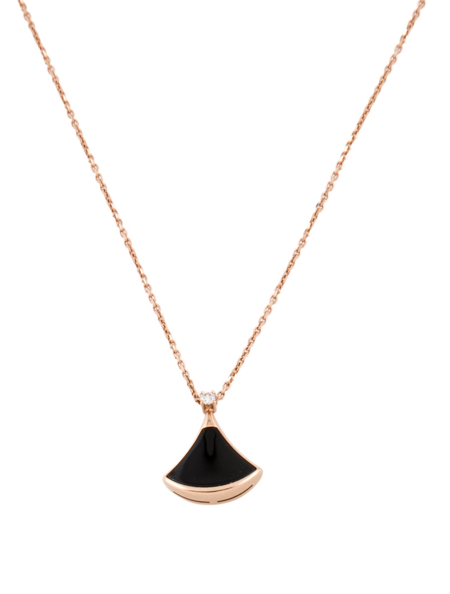 Bvlgari 18K Onyx & Diamond Divas' Dream Pendant Necklace
