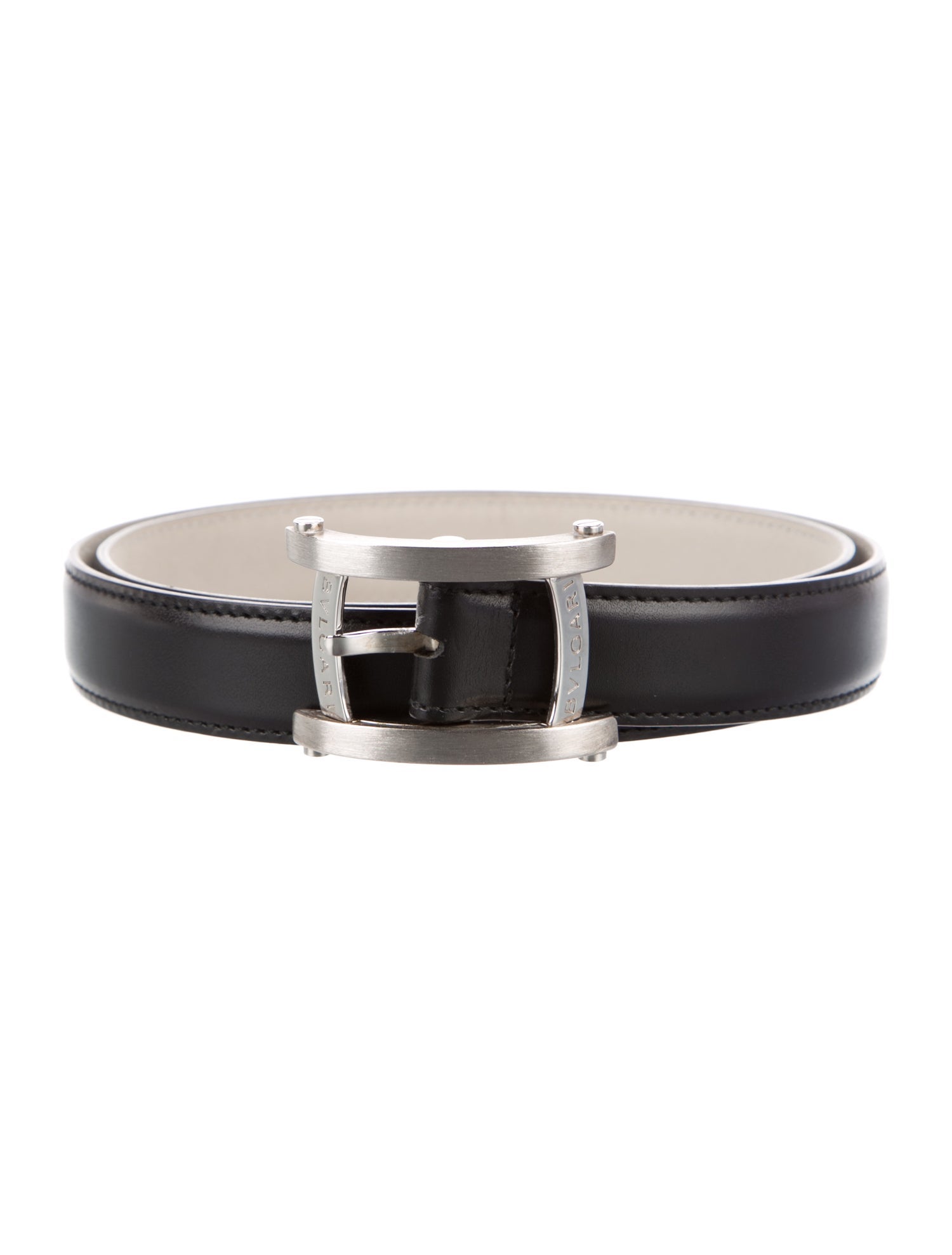 Bvlgari Skinny Leather Belt