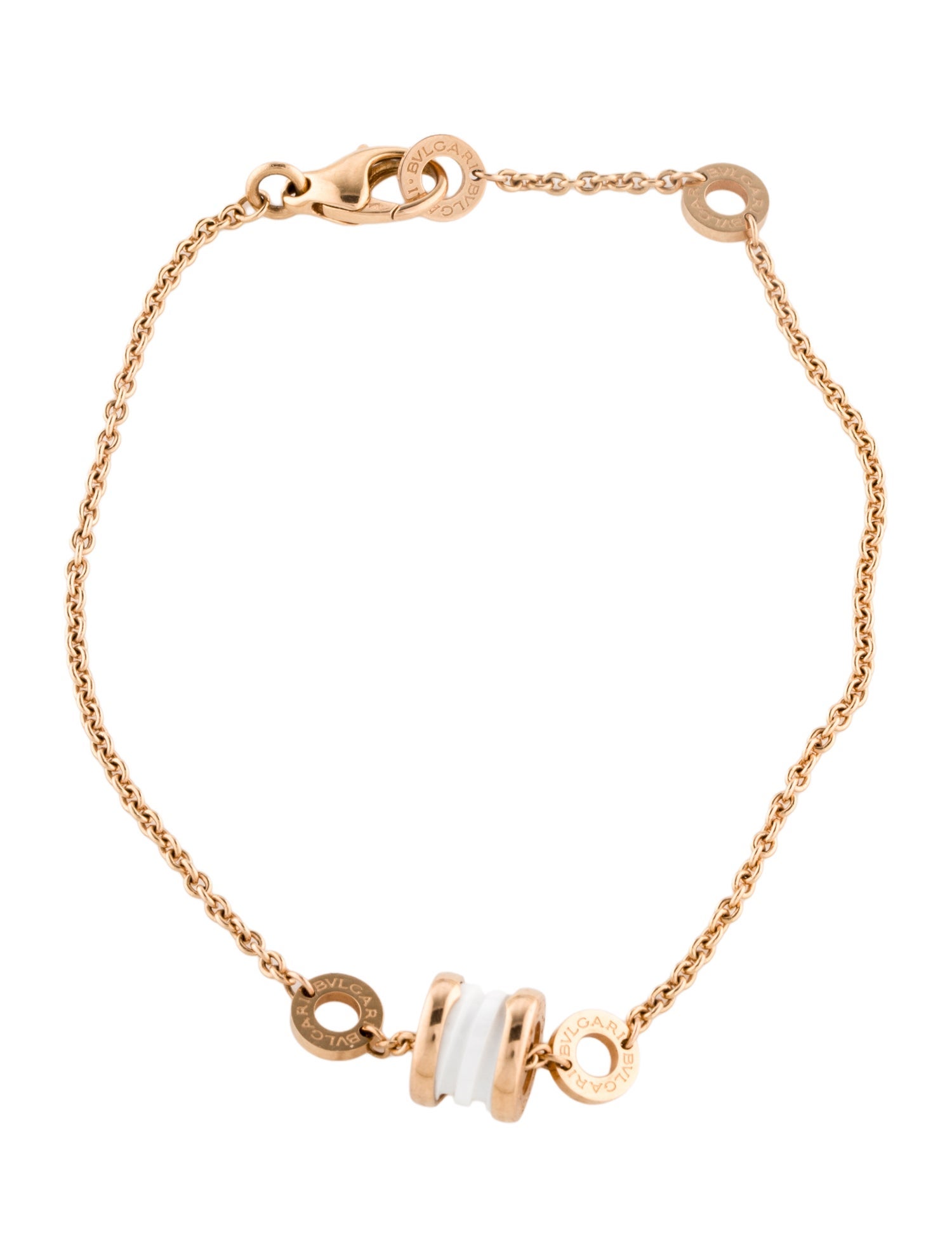 Bvlgari 18K Ceramic B.zero1 Bracelet