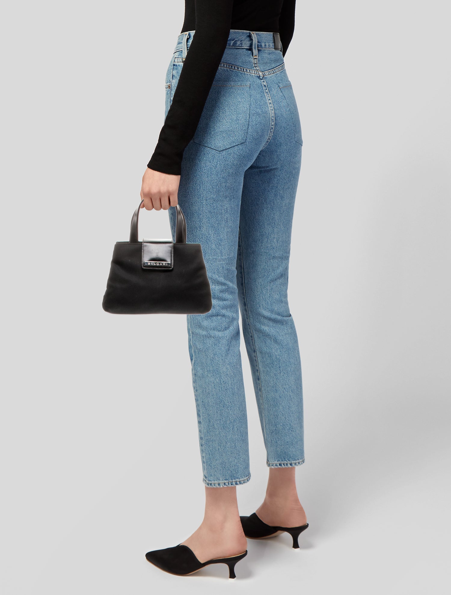 Bvlgari Nylon Top Handle Bag