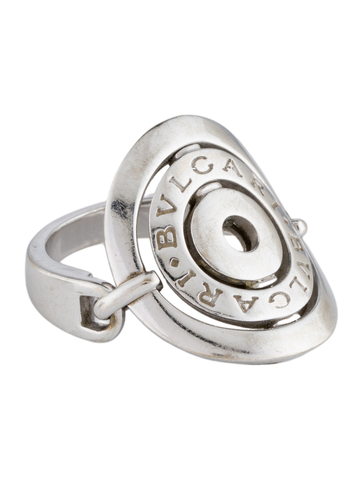 Bvlgari 18K Astrale Cerchi Shield Ring
