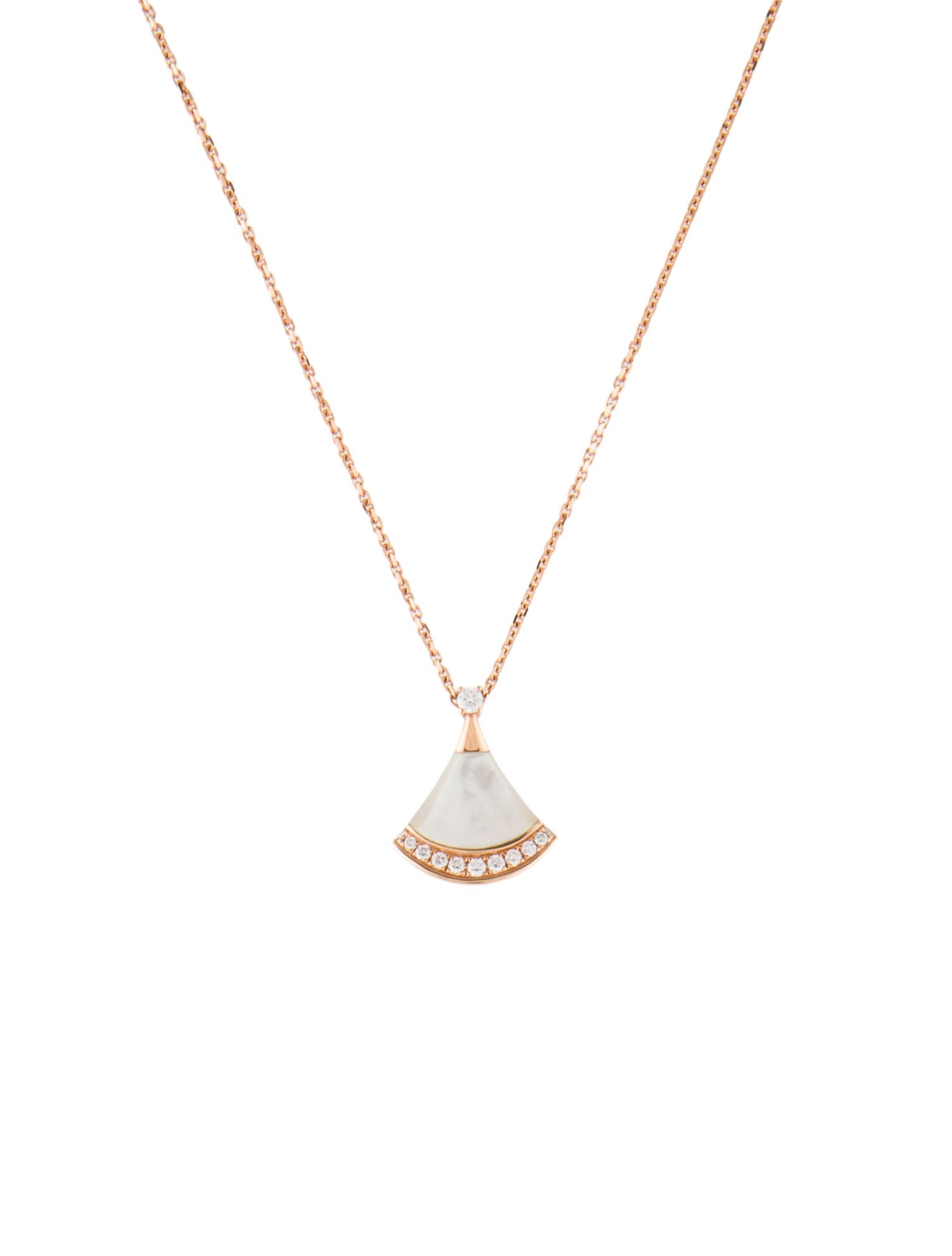 Bvlgari 18K Mother of Pearl & Diamond Divas' Dream Necklace