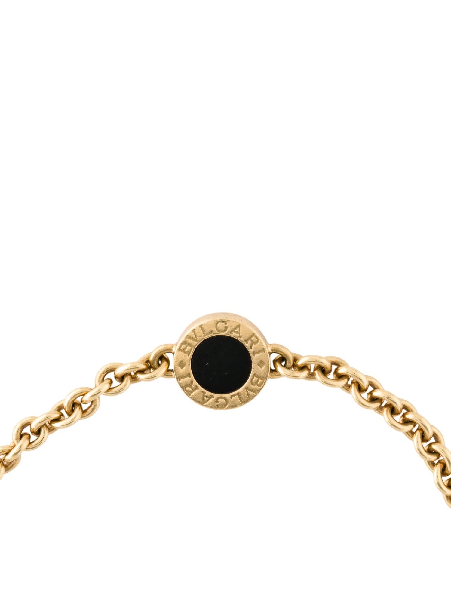 Bvlgari 18K Onyx Bvlgari Bvlgari Station Bracelet