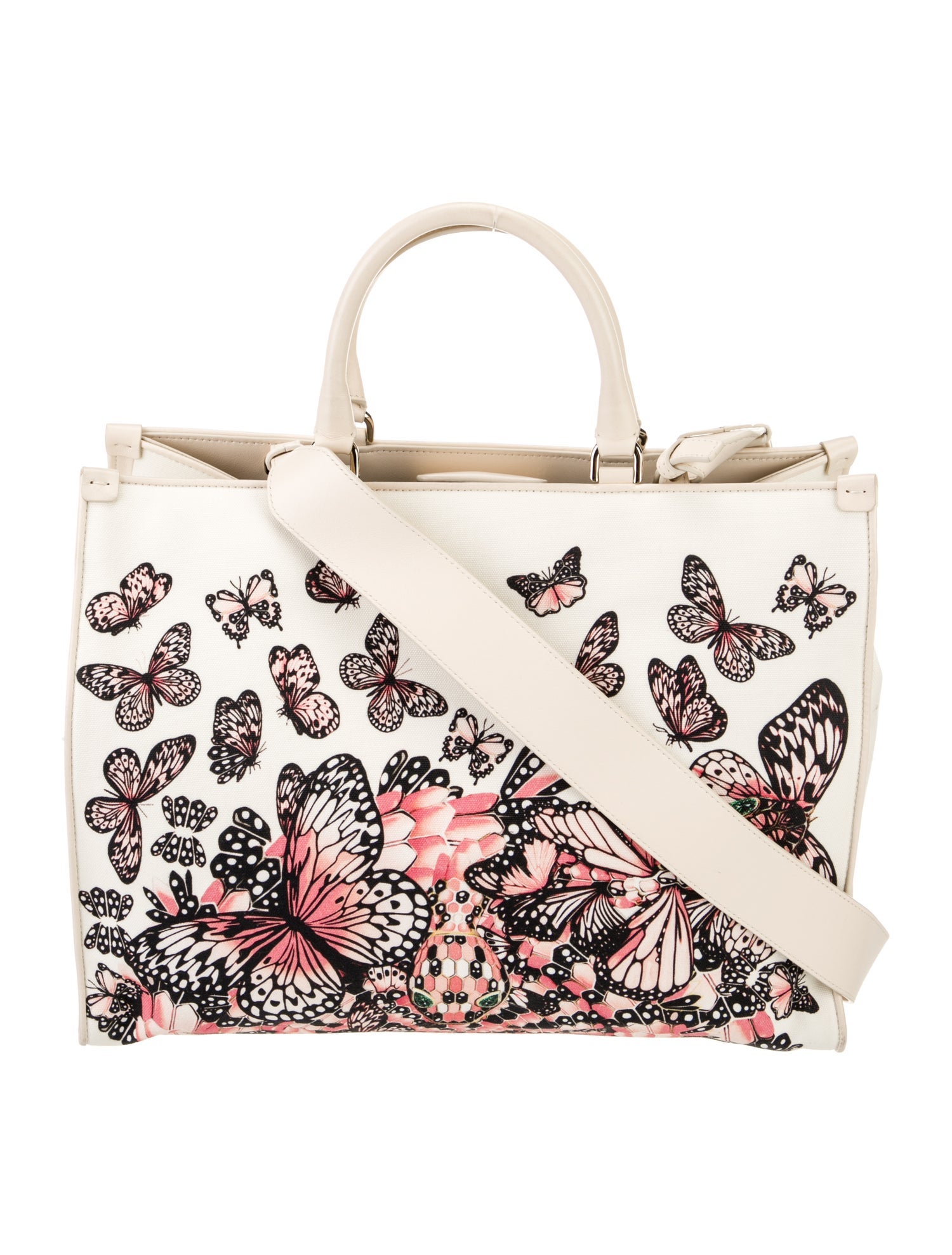 Bvlgari Canvas Top Handle Bag