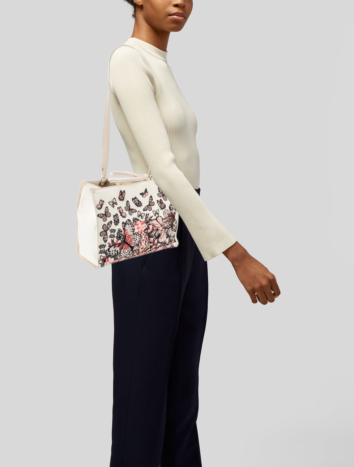 Bvlgari Canvas Top Handle Bag