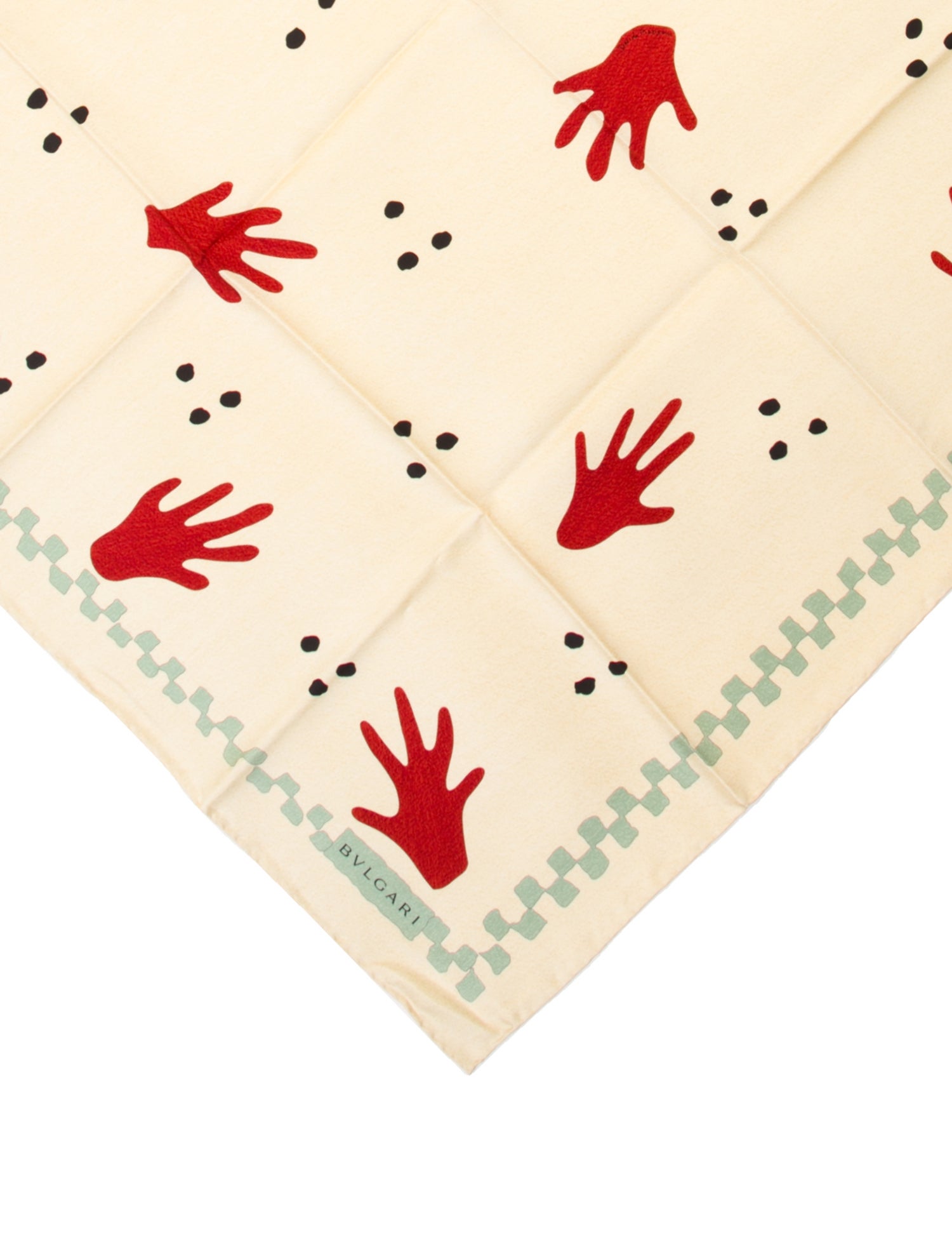 Bvlgari Silk Printed Scarf w/ Tags