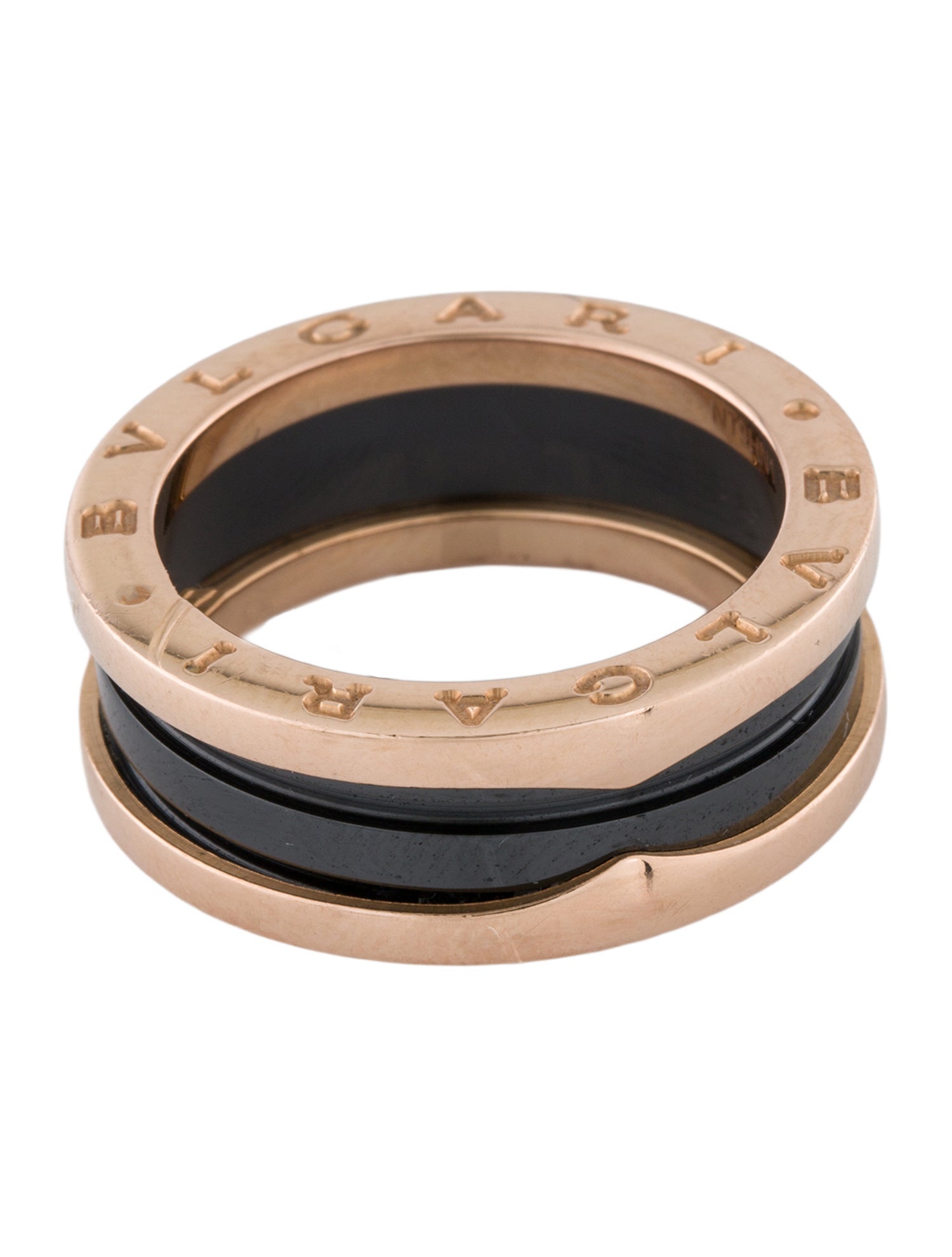 Bvlgari 18K Ceramic B.zero1 Band Ring