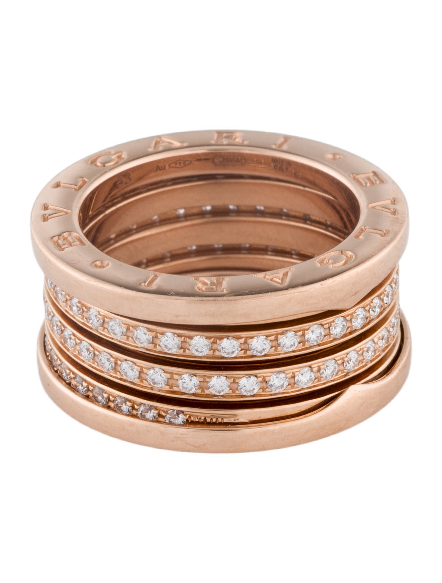Bvlgari 18K Diamond B. Zero 1 Band