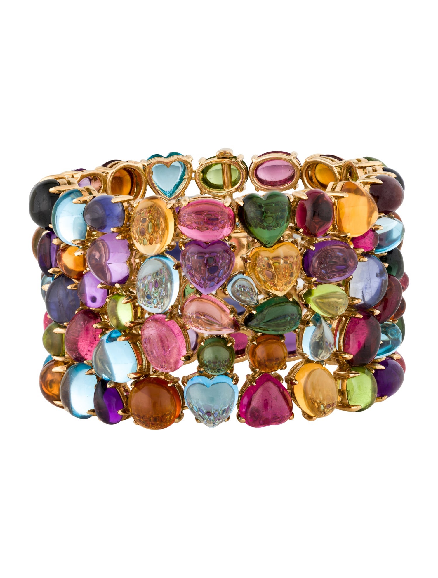 Bvlgari 18K Multistone Tapatino Bracelet