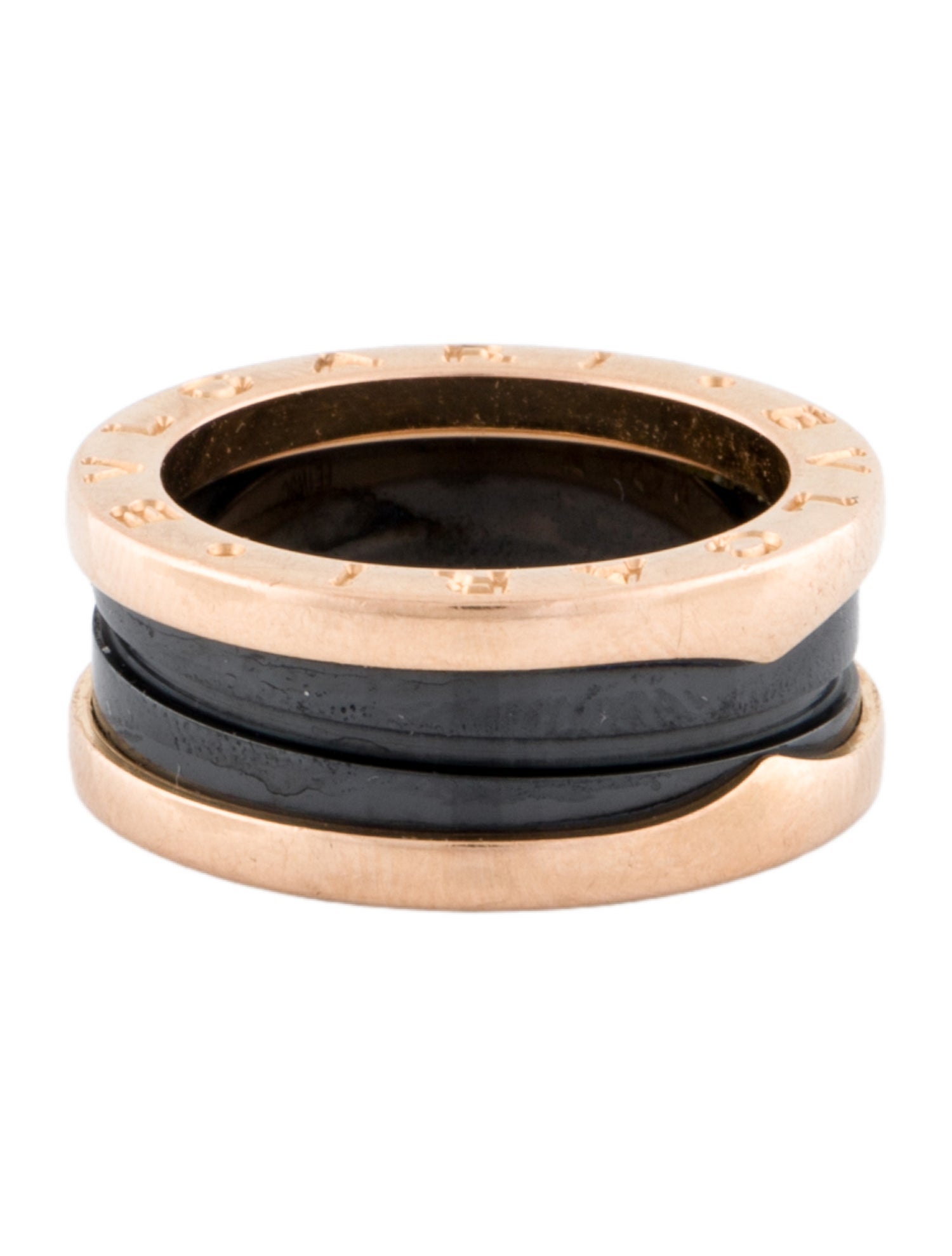 Bvlgari 18K Ceramic B.zero1 Band Ring