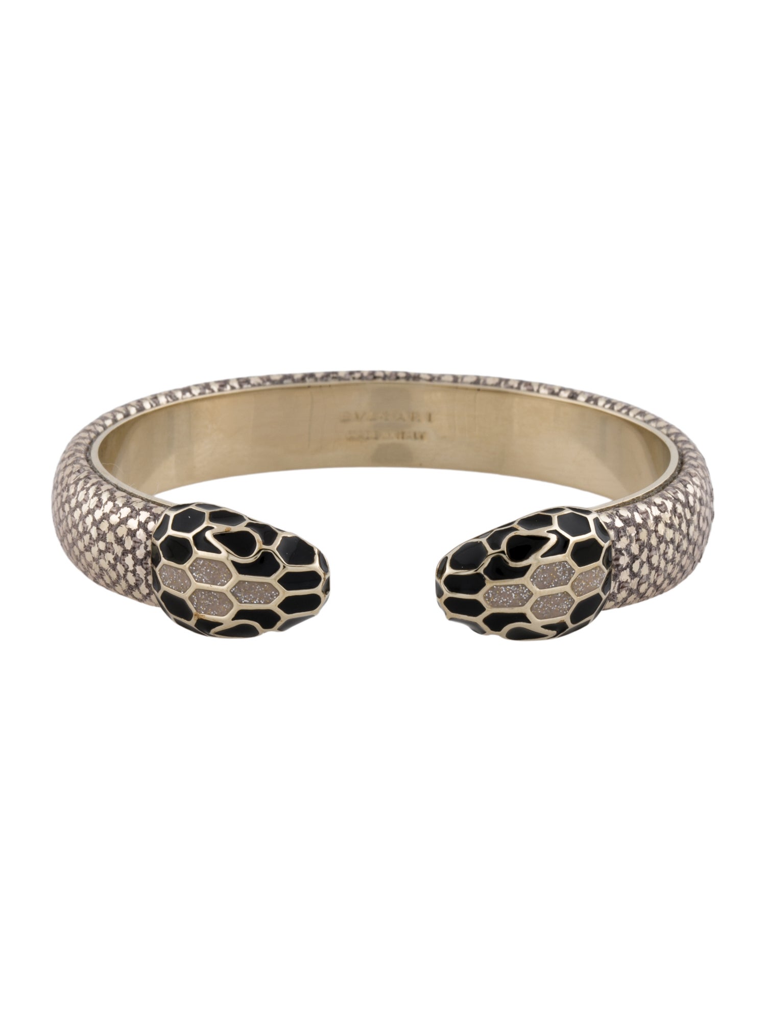 Bvlgari Leather Serpenti Forever Cuff