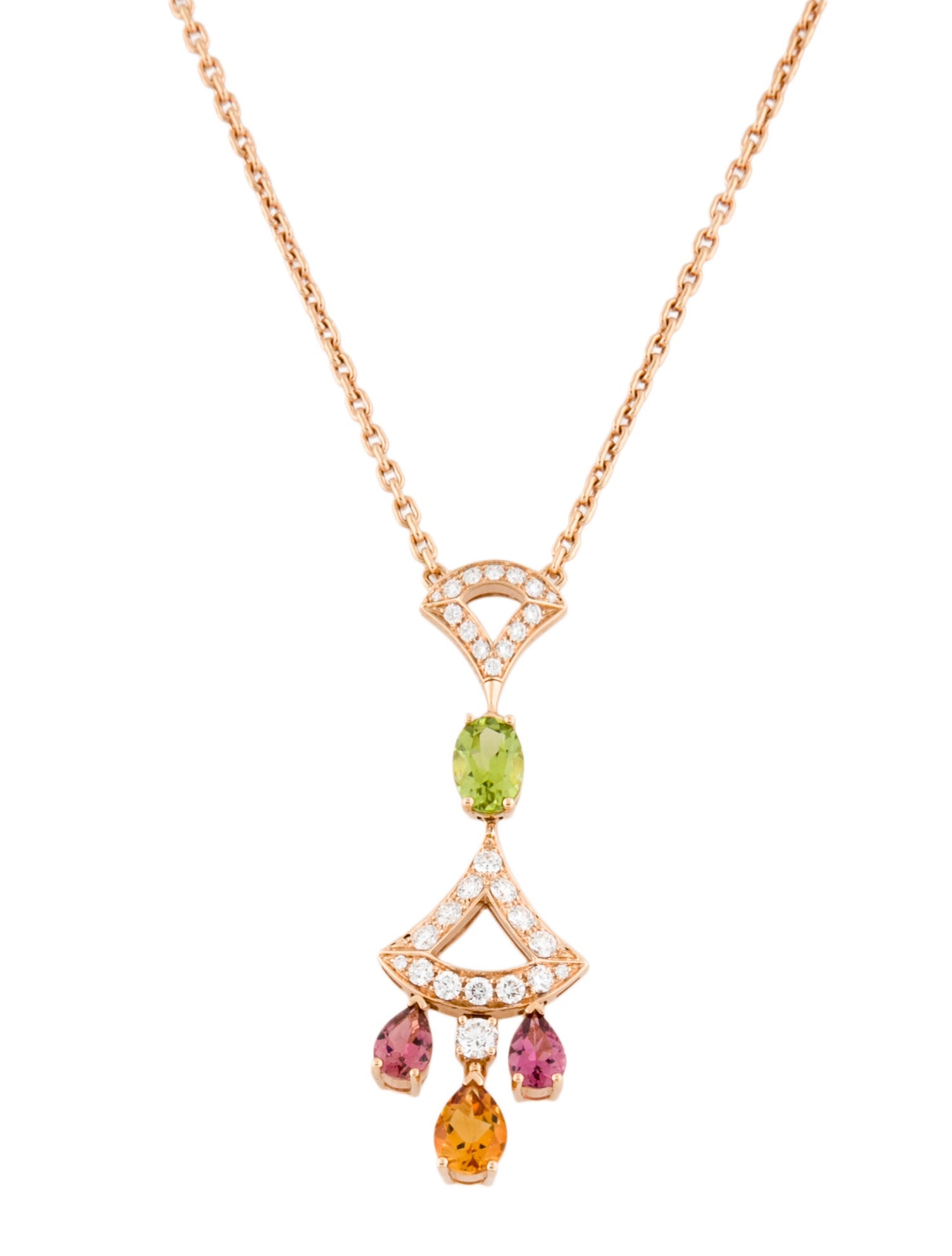 Bvlgari 18K Multistone Divas' Dream Divissima Necklace