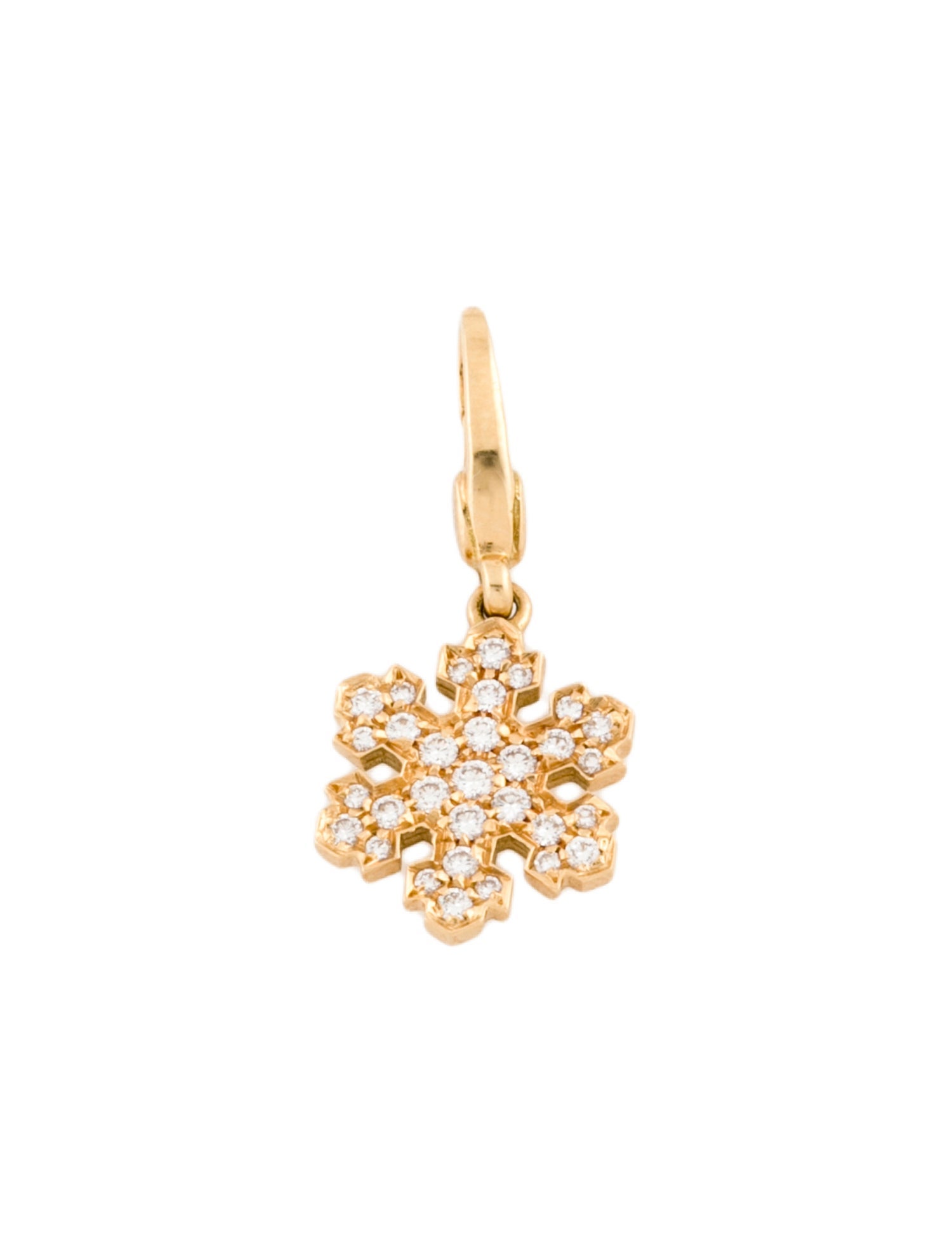 Bvlgari 18K Diamond Fiocco de Neve Snowflake Charm