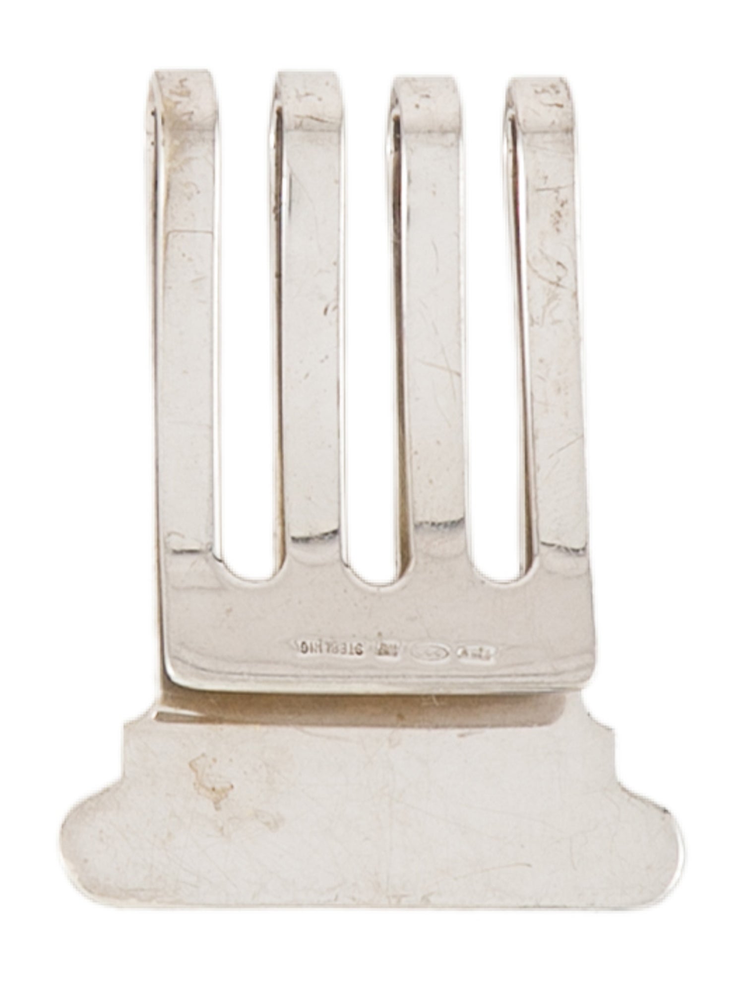 Bottega Veneta Intrecciato Metal Money Clip - Silver Money Clips