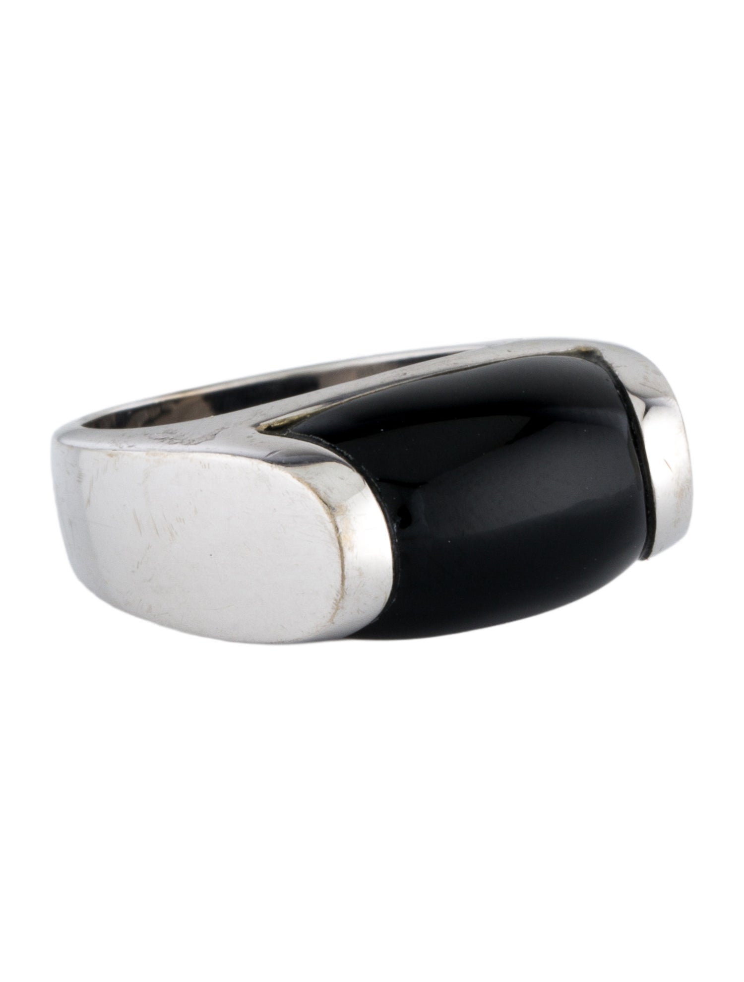 Bvlgari 18K Onyx Tronchetto Ring