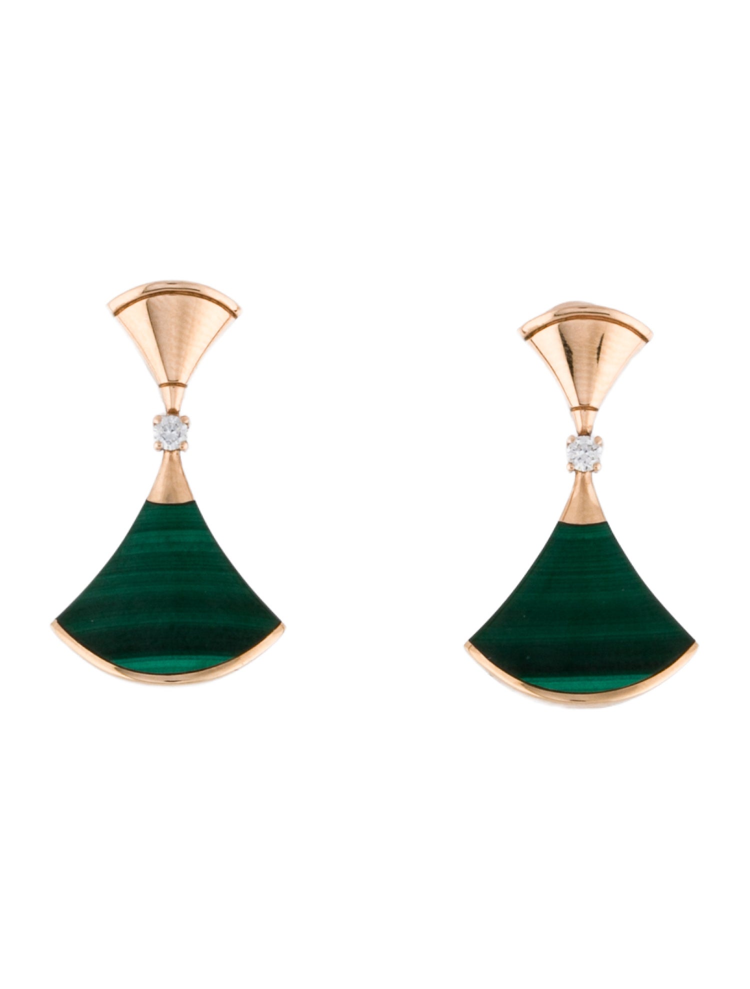 Bvlgari 18K Malachite & Diamond Divas’ Dream Earrings