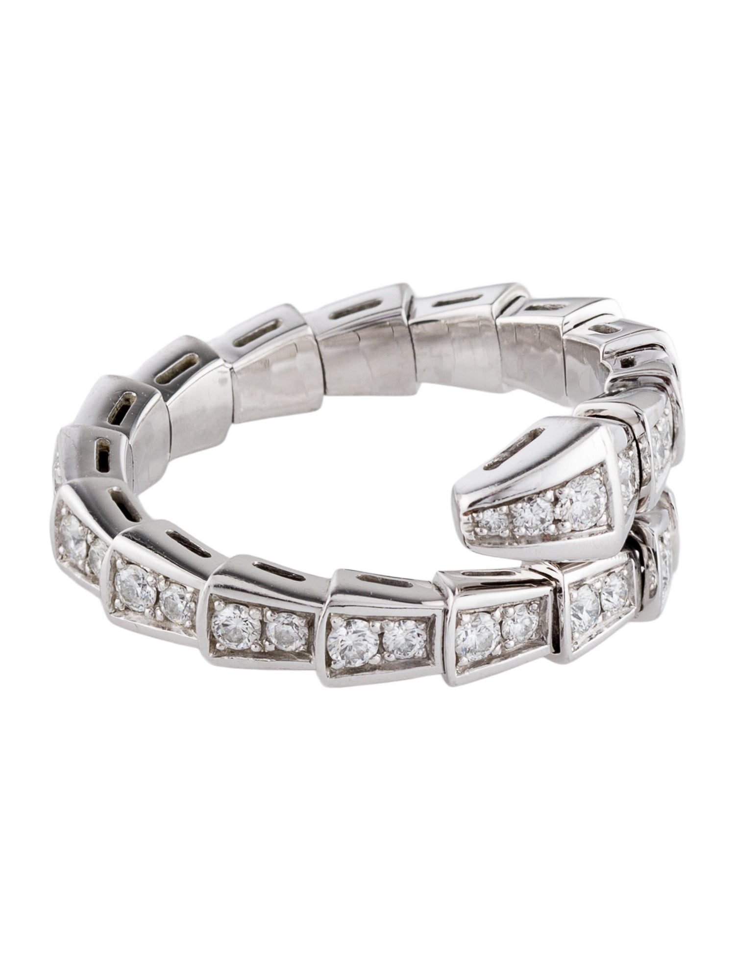 Bvlgari 18K Diamond Serpenti Viper Ring