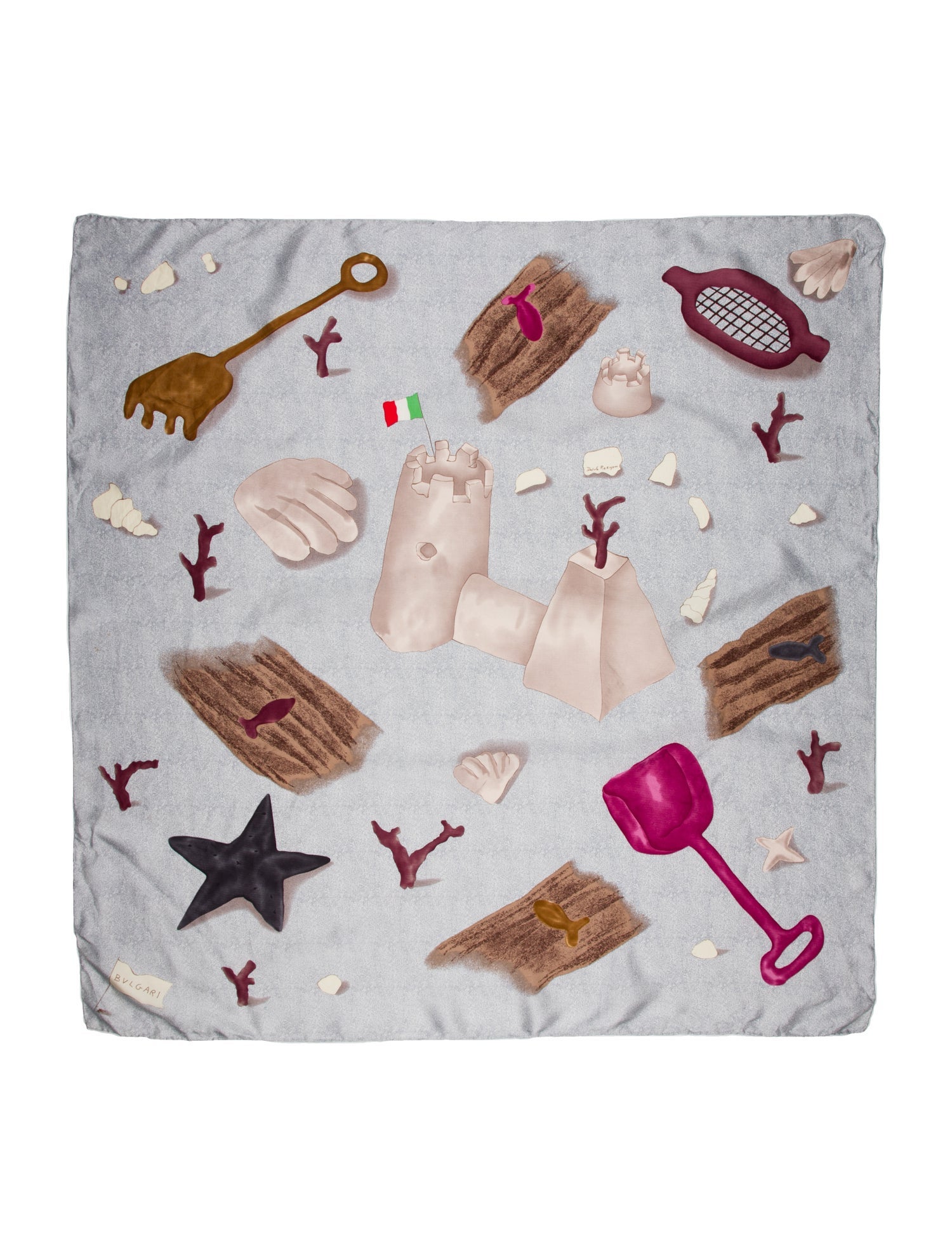 Bvlgari Vintage Printed Scarf