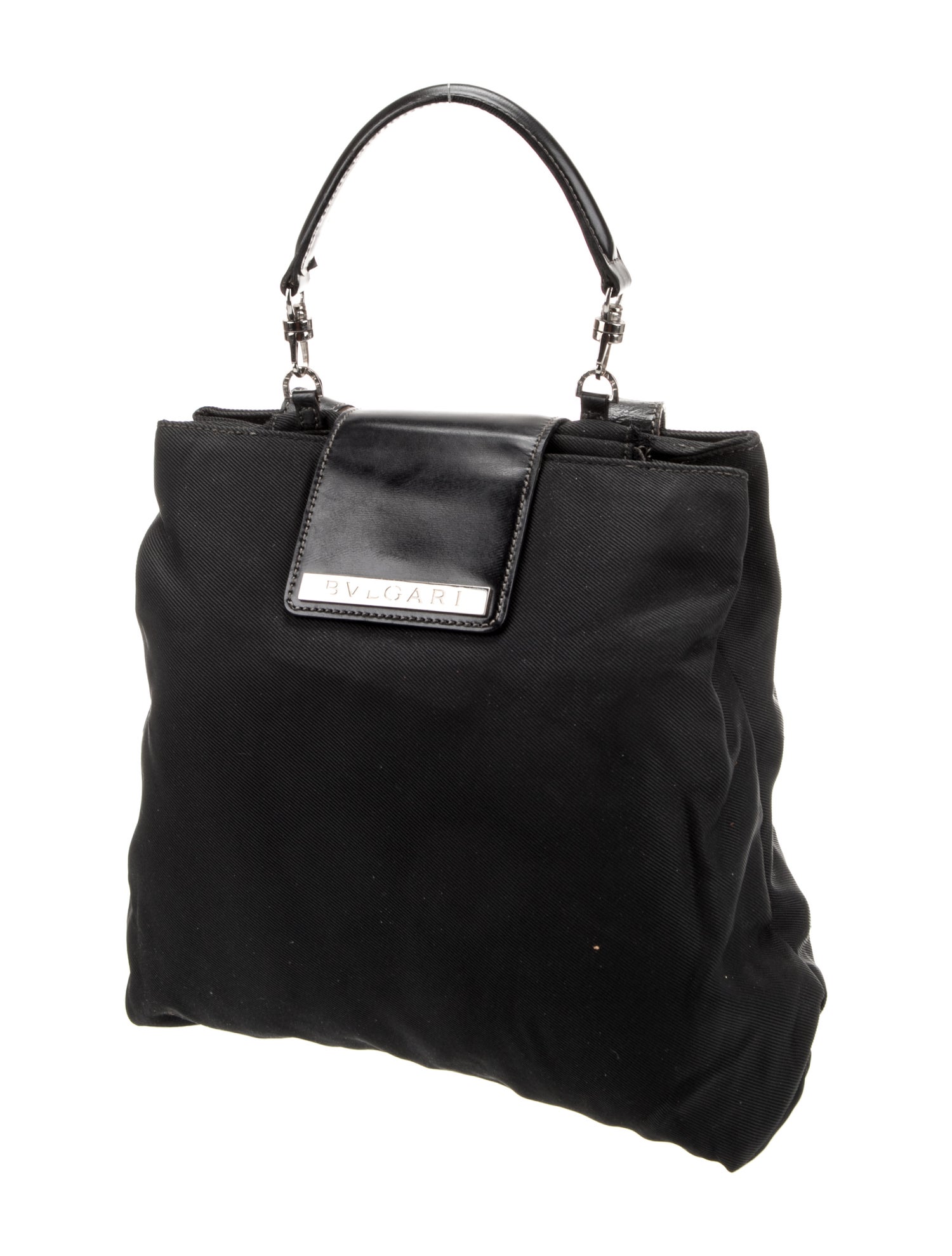 Bvlgari Canvas Top Handle Bag Vintage