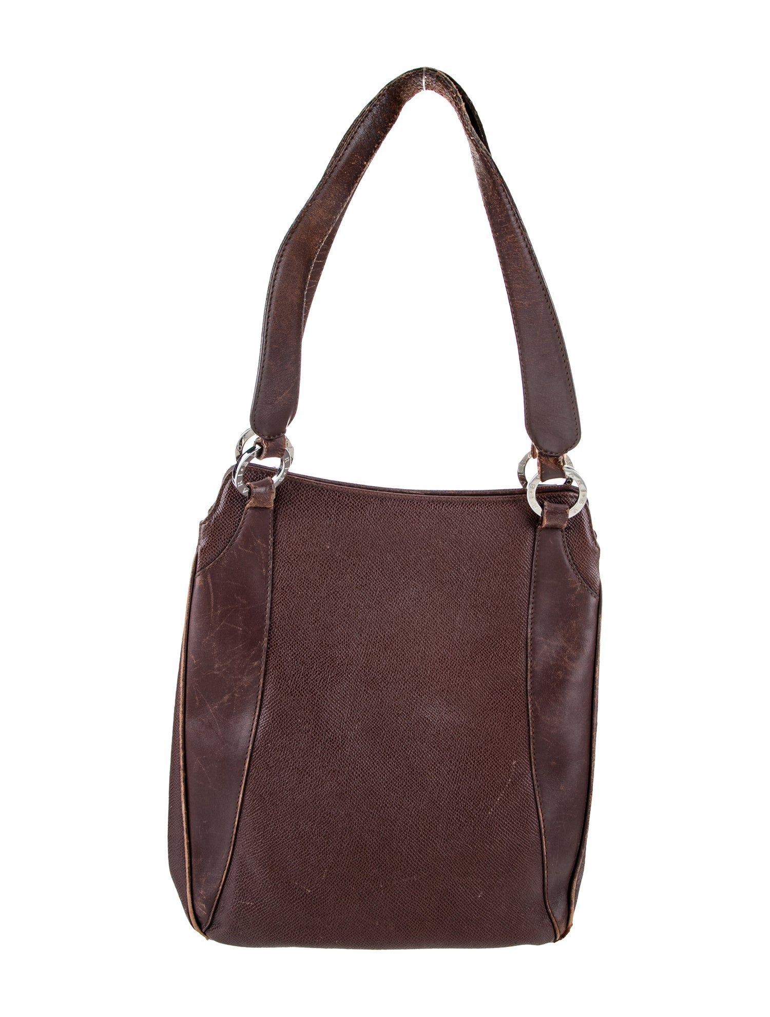 Bvlgari Leather Shoulder Bag Vintage