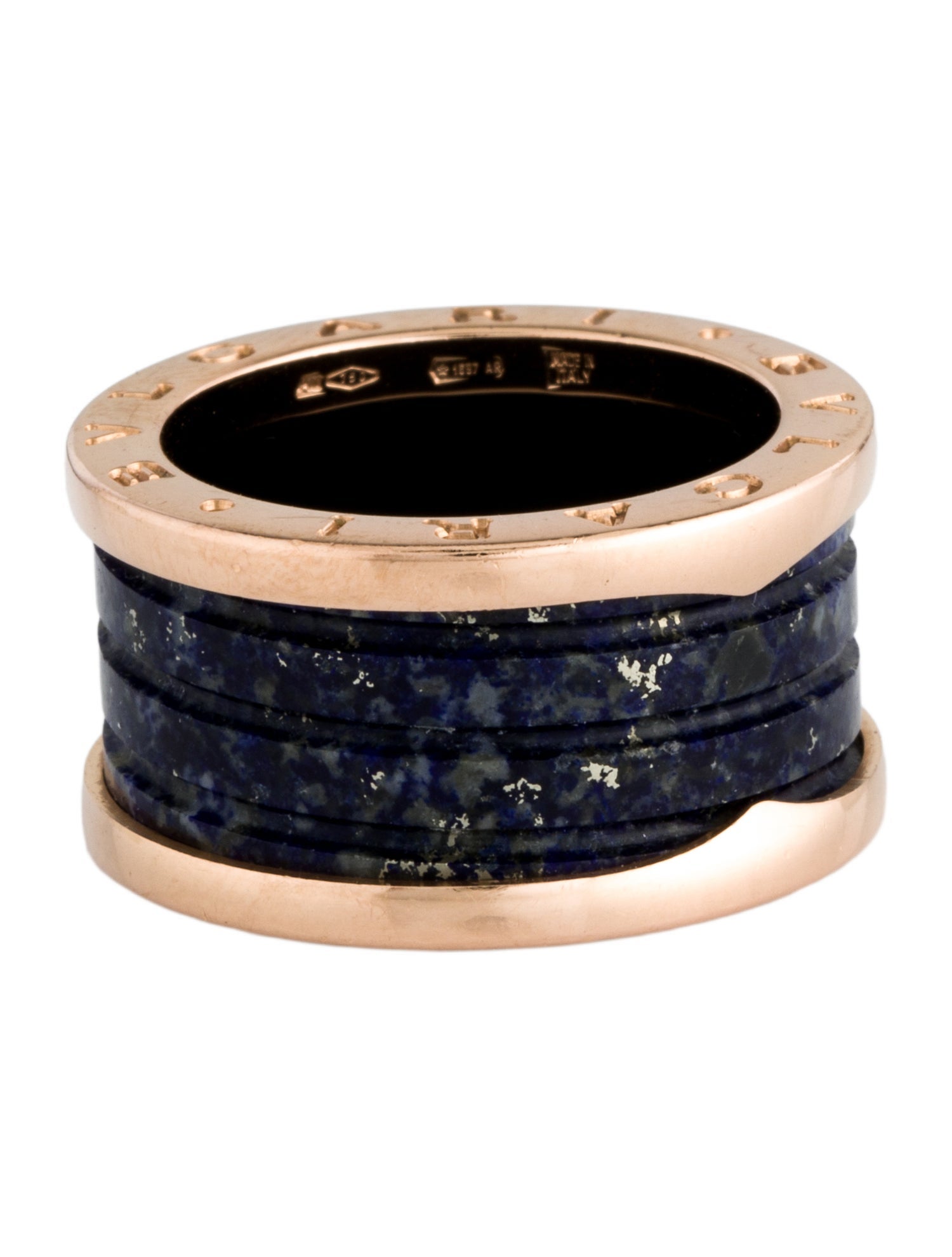 Bvlgari 18K Lapis Lazuli B.zero1 Ring